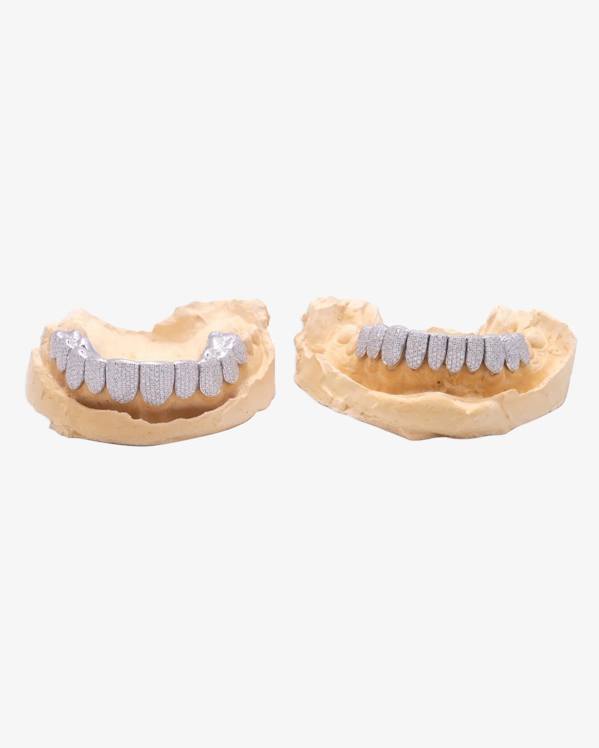 10 on 10 VVS Moissanite Prong Diamond Grillz - Image 5