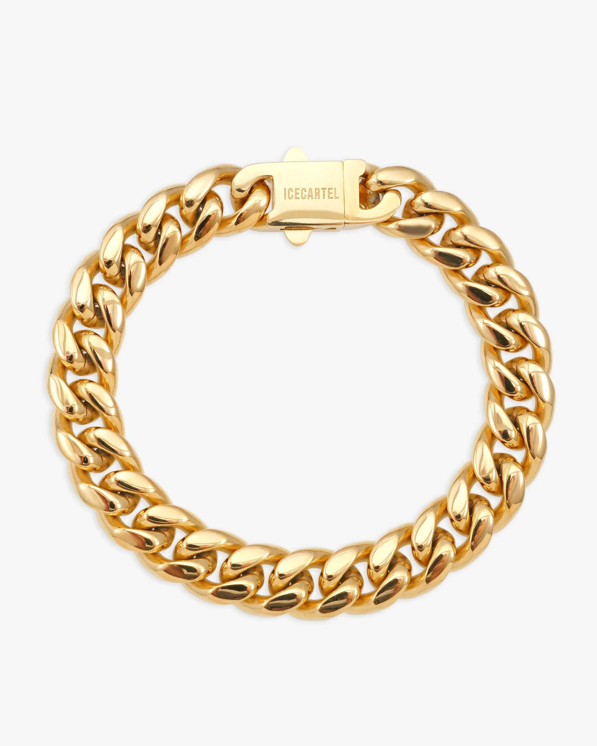 10MM Cuban Link Bracelet 14K Gold
