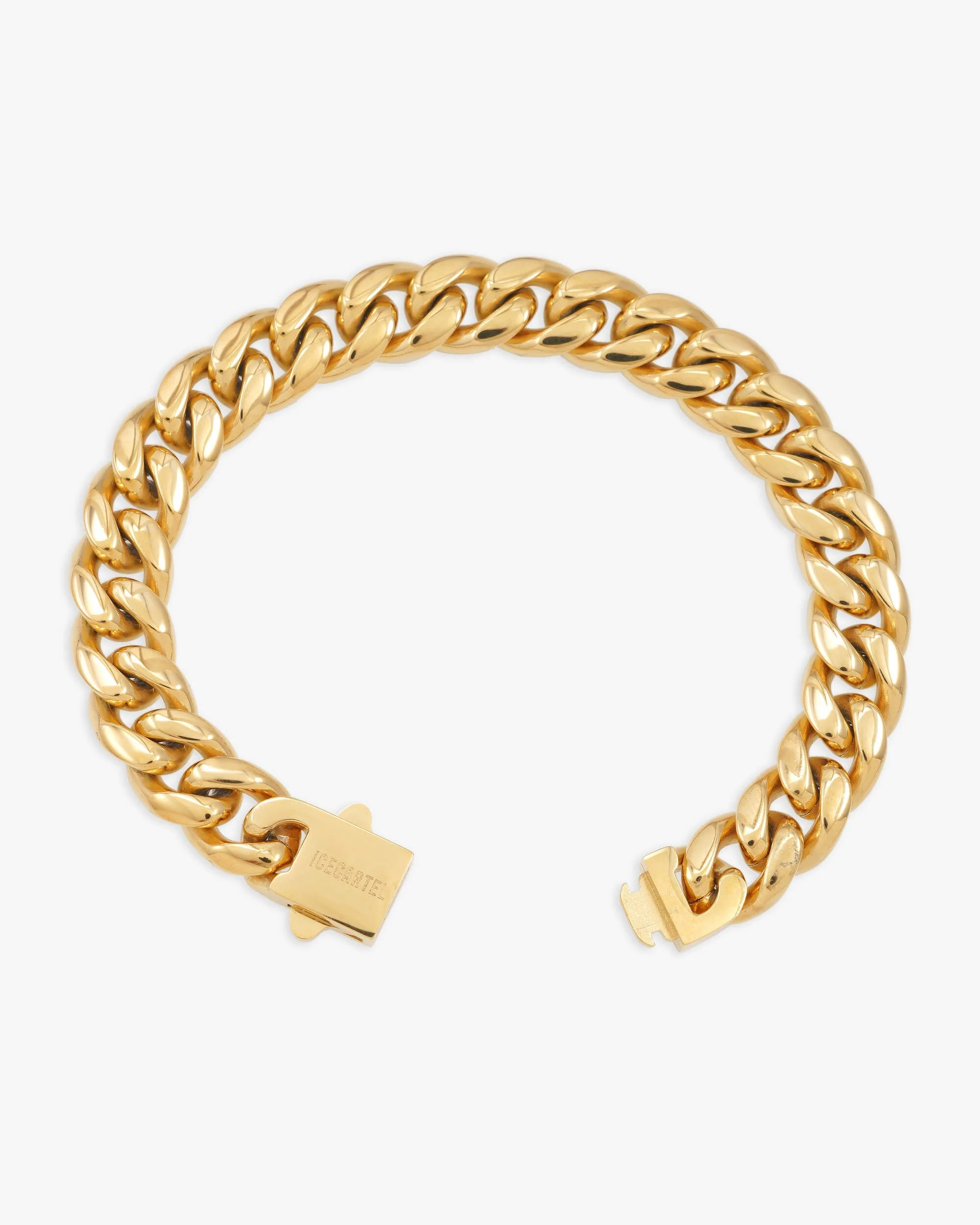 10MM Cuban Link Bracelet 14K Gold - Image 3