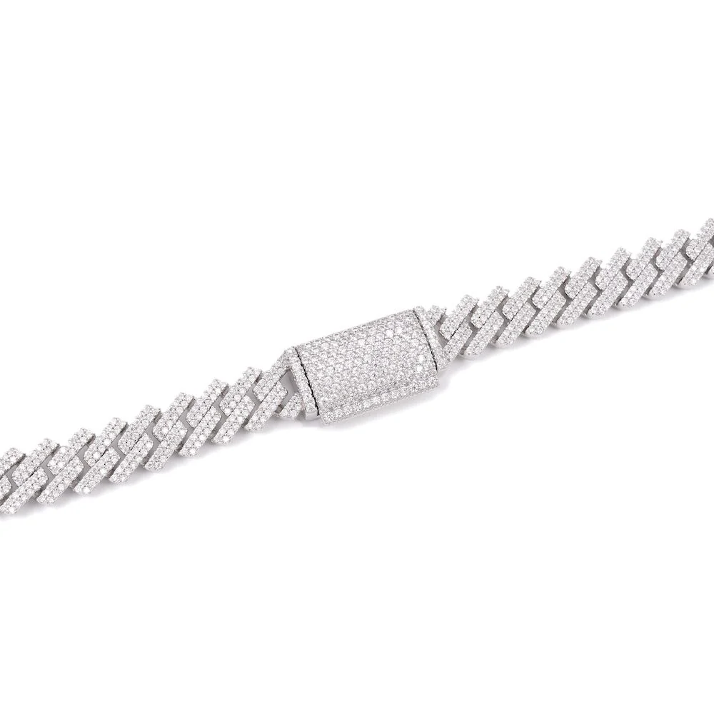 10MM Diamond Cuban Link Chain 14K Solid Gold - Image 4
