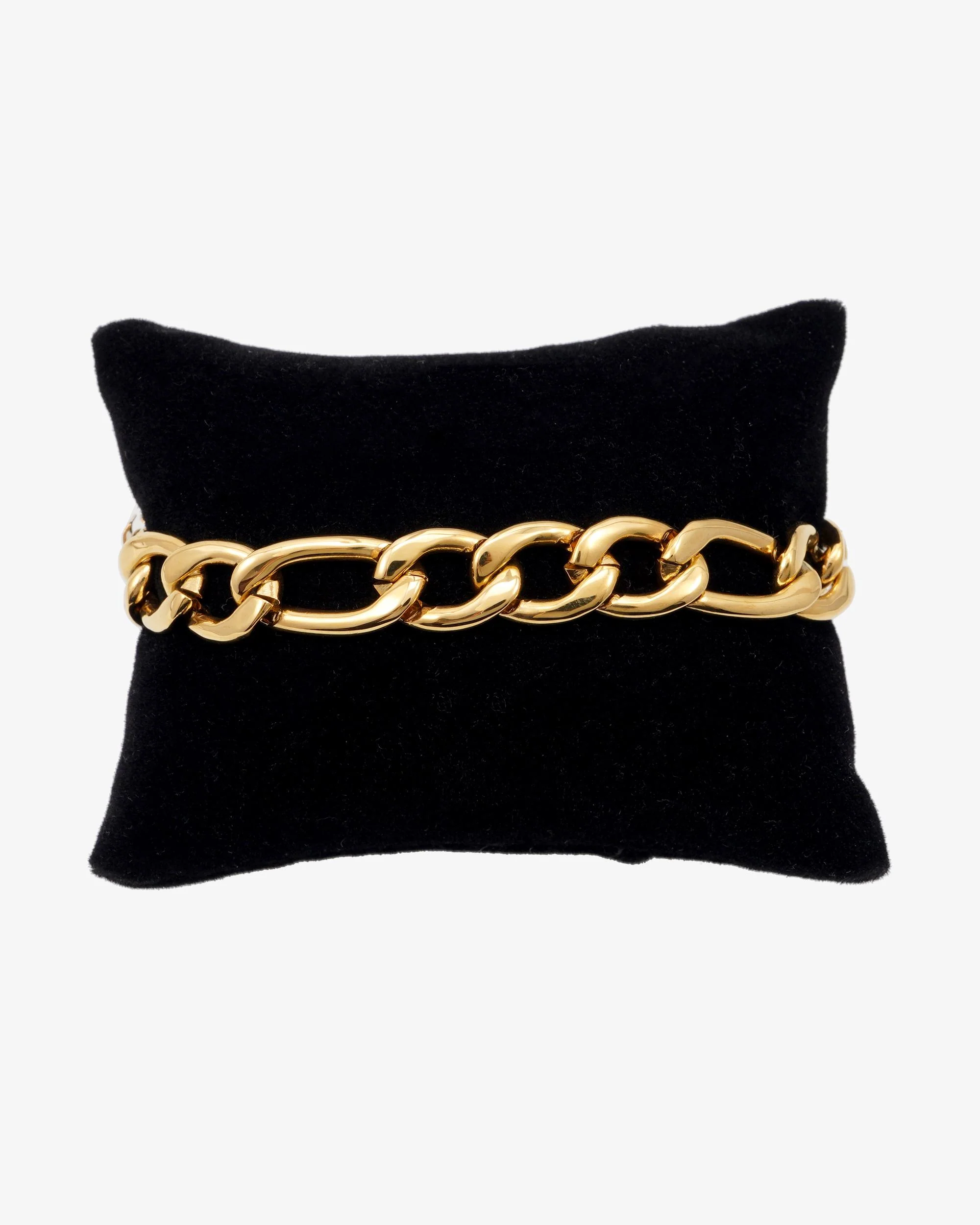 10MM Figaro Bracelet 14K Gold - Image 4