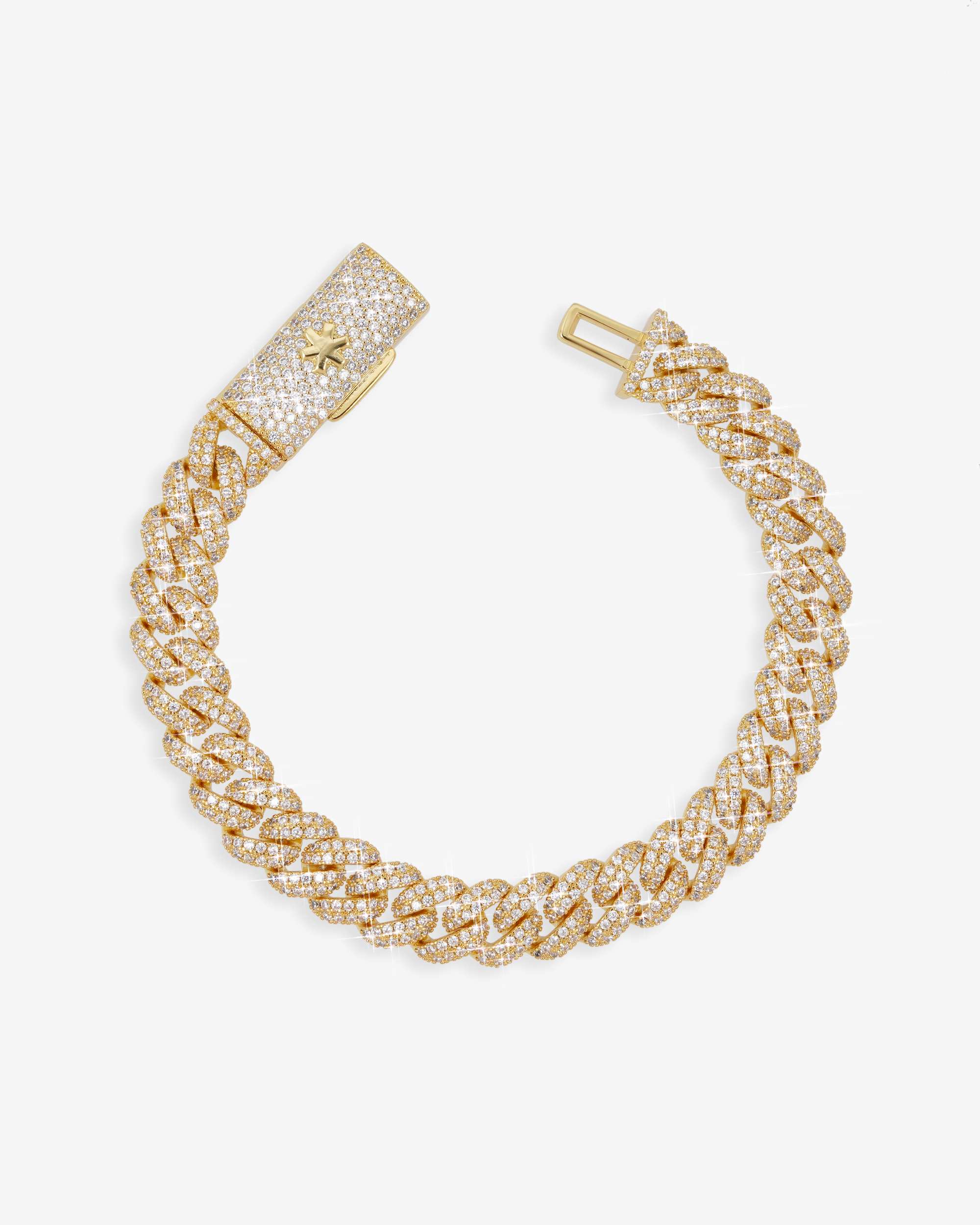 10MM VVS Miami Cuban Link Bracelet 14K Gold - Image 4
