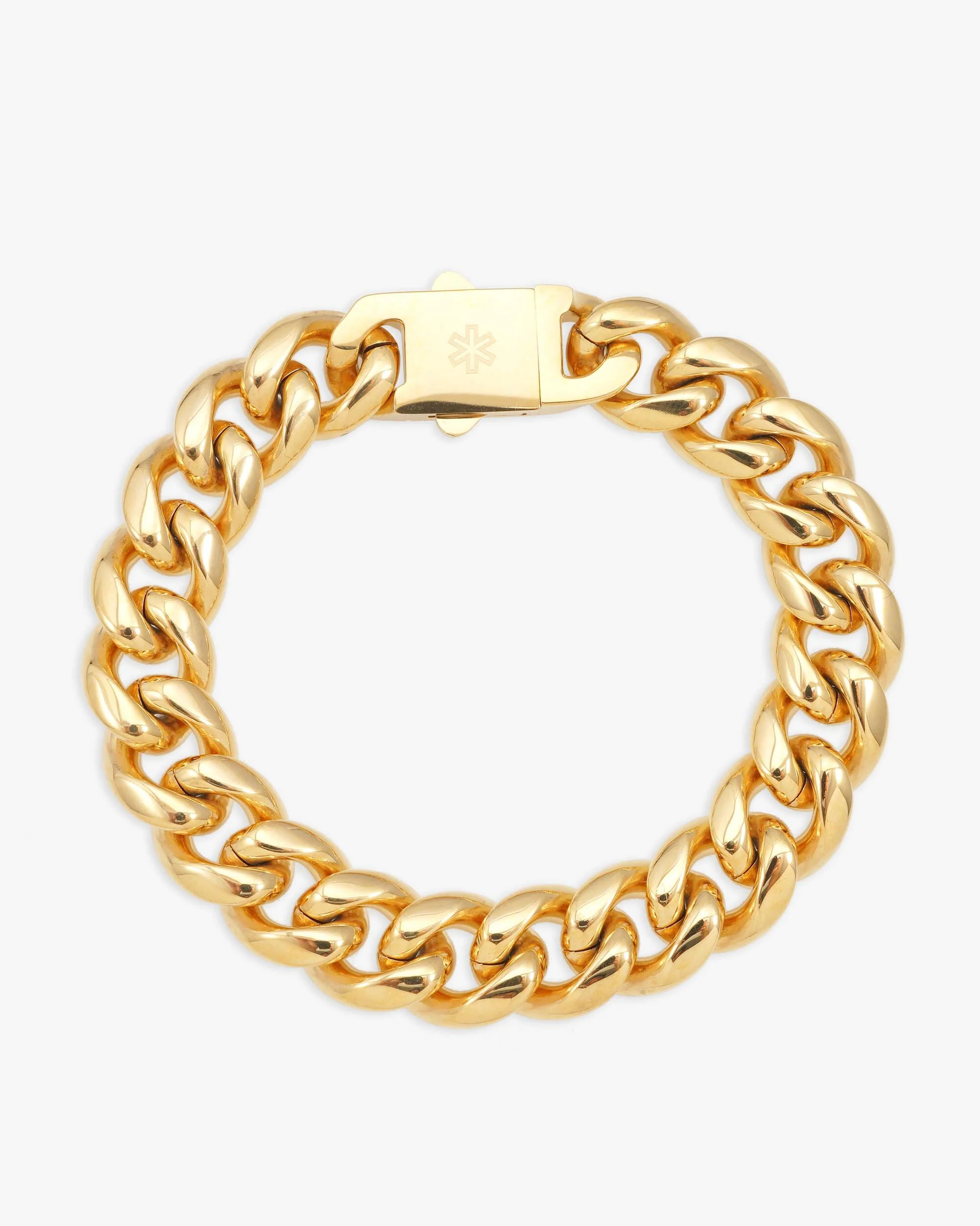 12MM Cuban Link Bracelet 14K Gold