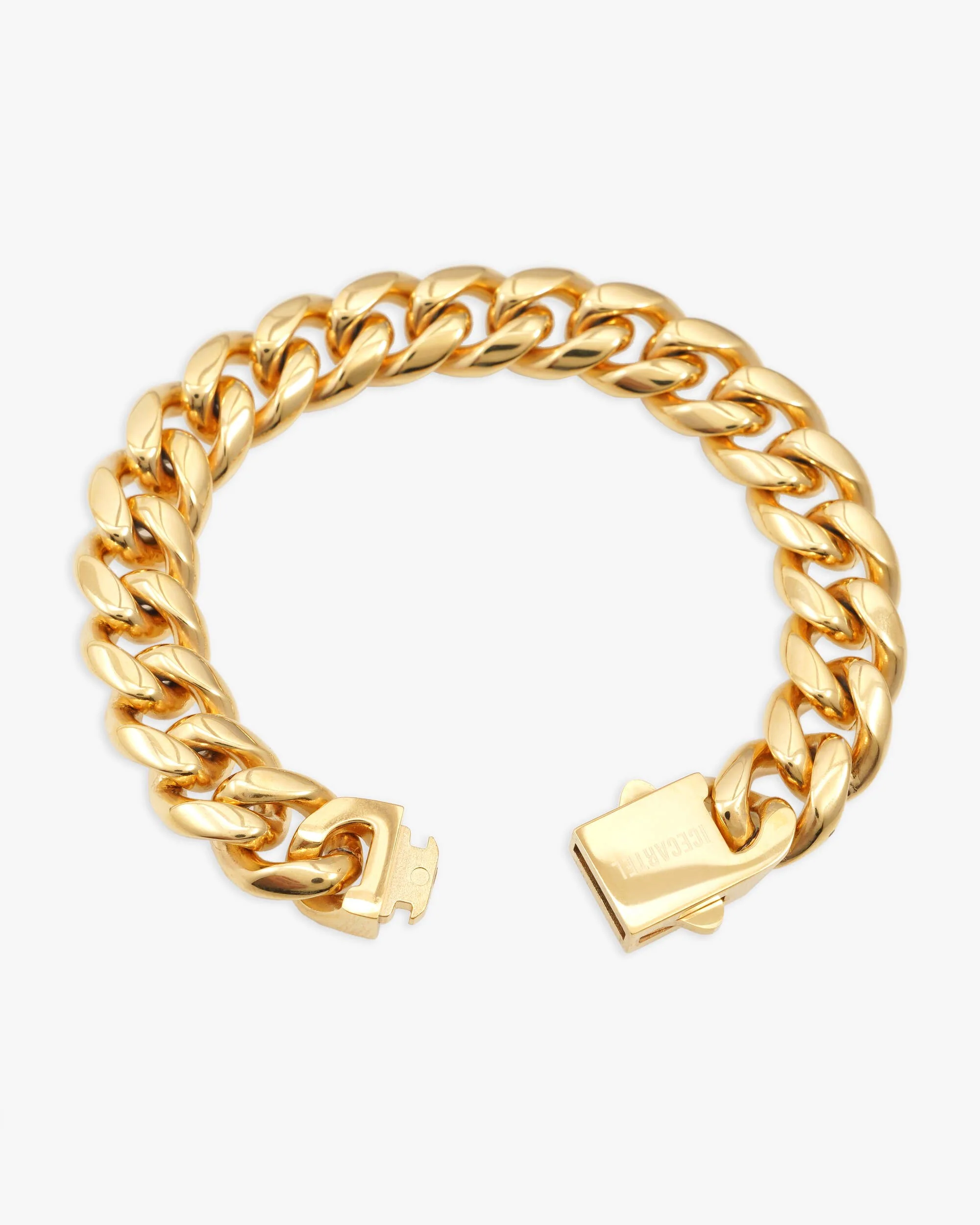 12MM Cuban Link Bracelet 14K Gold - Image 3