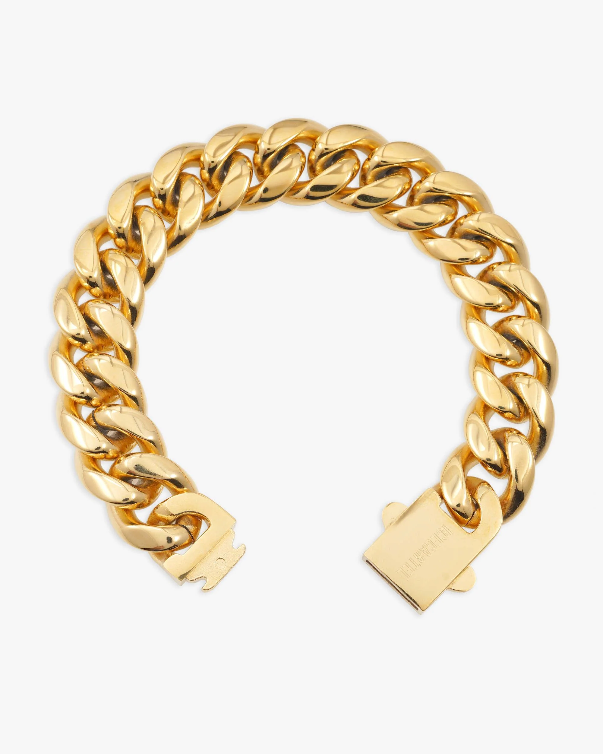 14MM Cuban Link Bracelet 14K Gold - Image 3
