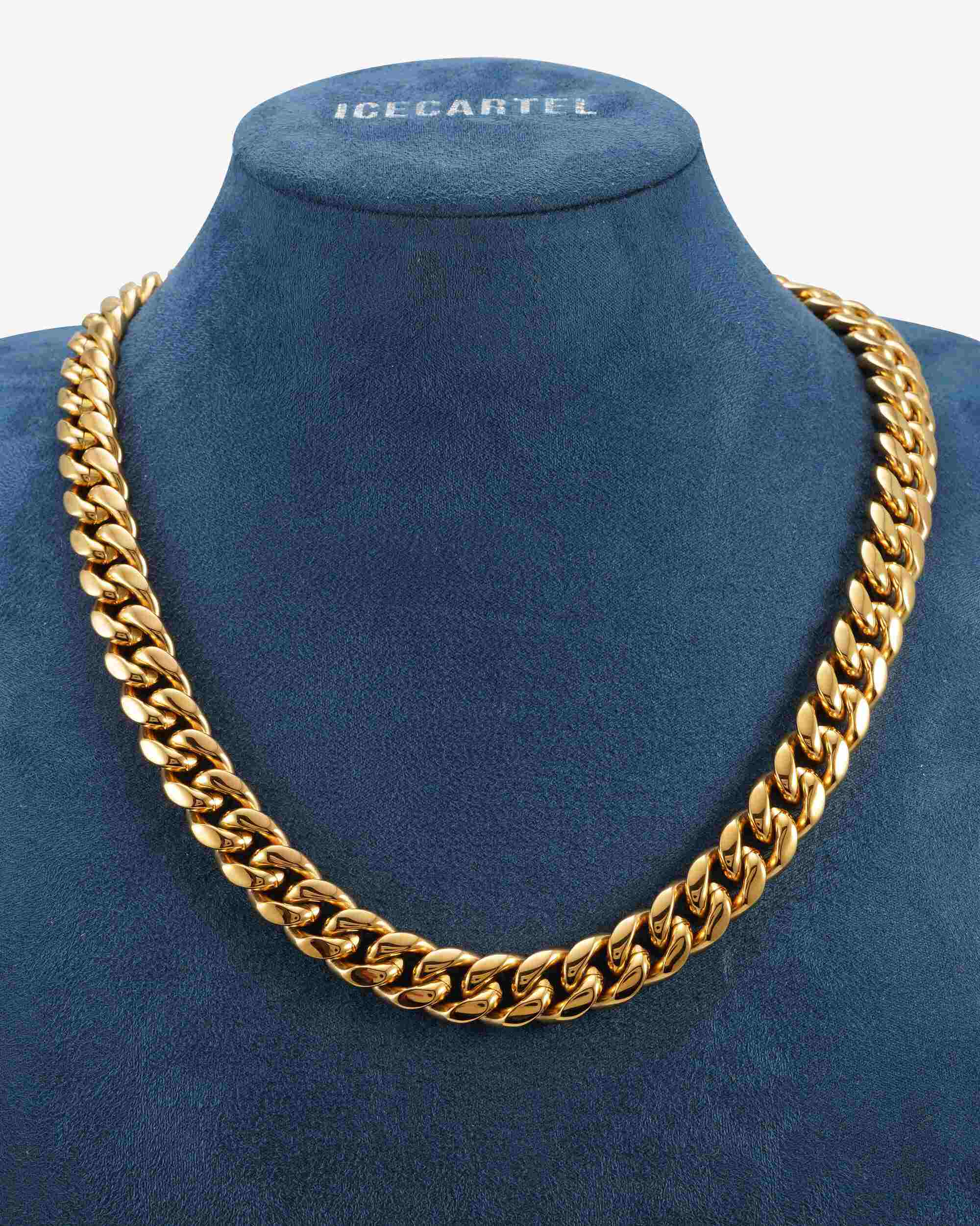 14MM Cuban Link Chain 14K Gold - Image 3