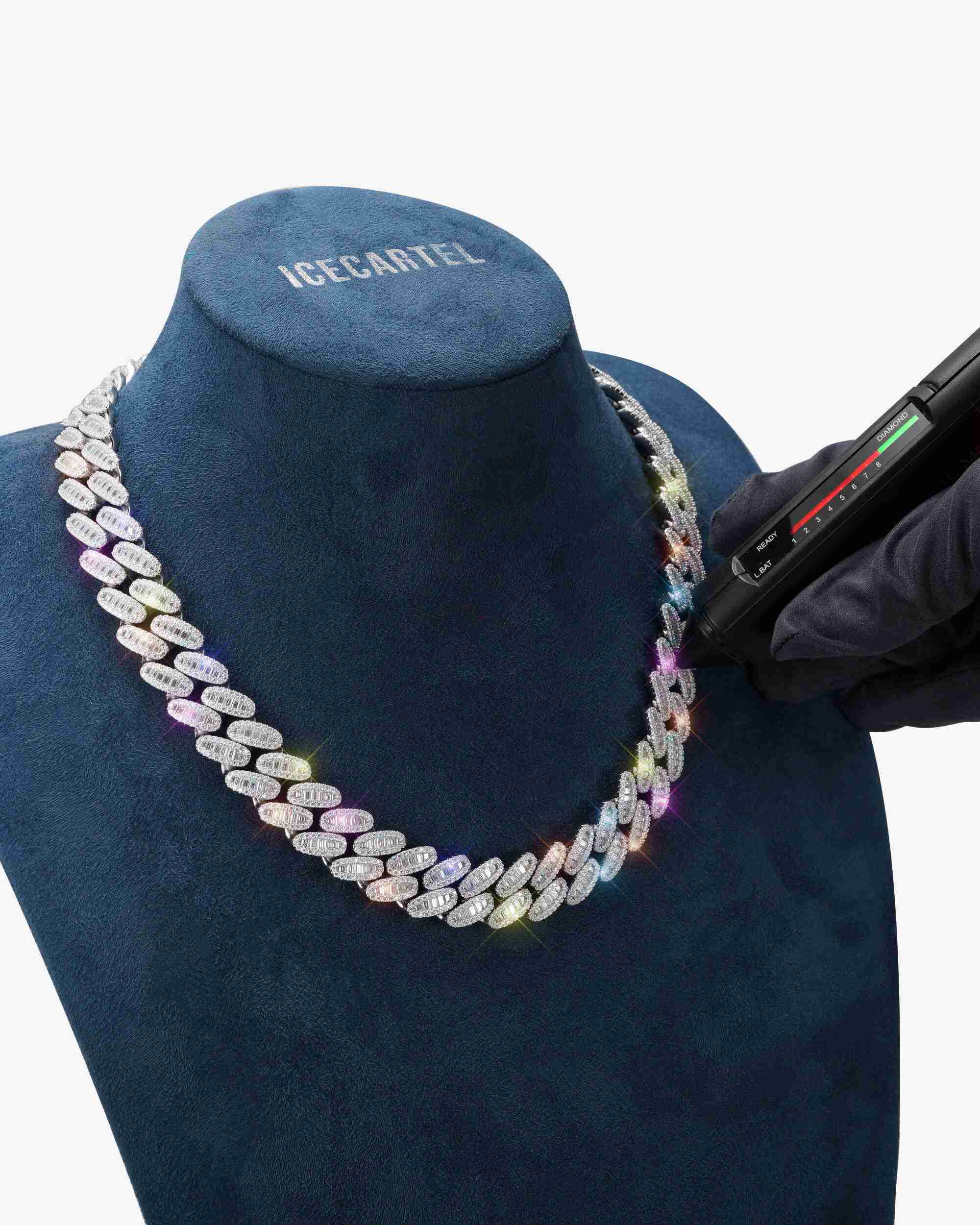 16MM Moissanite Baguette Miami Cuban Link Chain 14K Gold - Image 7