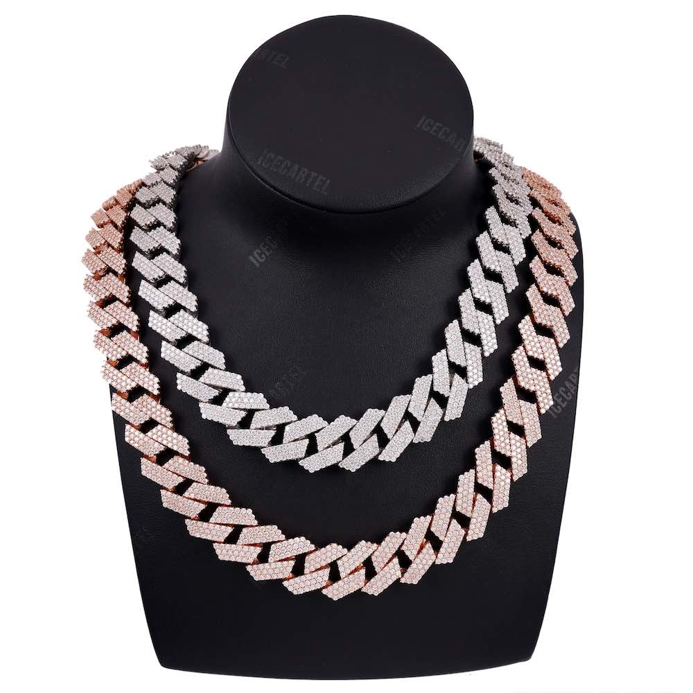 19MM Diamond Cuban Link Chain 14K Solid Gold - Image 2
