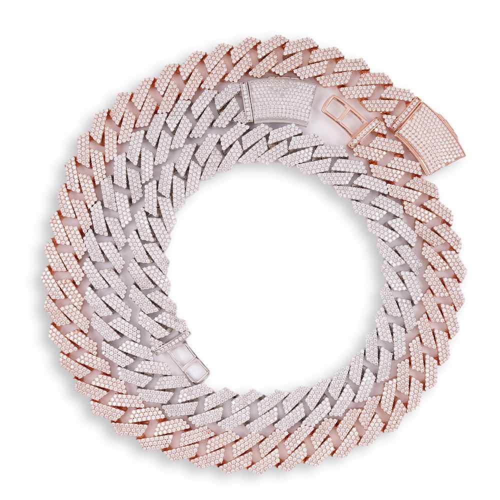 19MM Diamond Cuban Link Chain 14K Solid Gold - Image 3