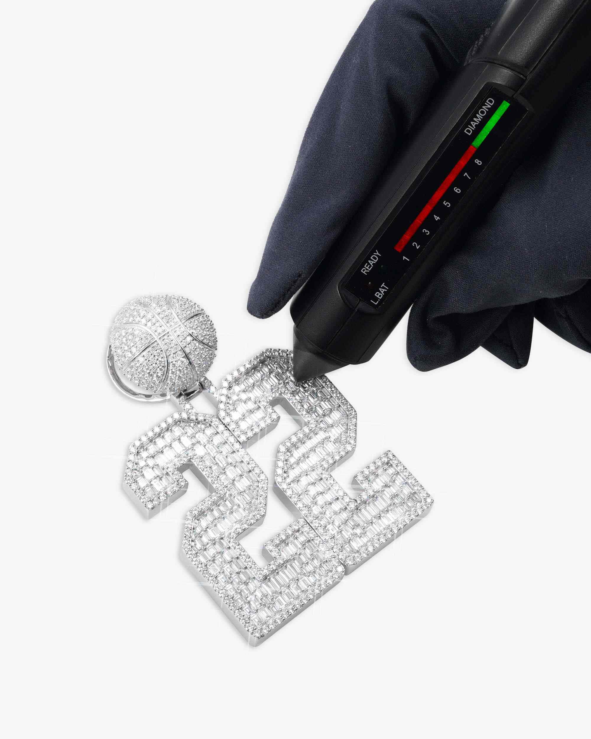 "22 BALLER" Custom Moissanite Pendant 14K Gold - Image 8
