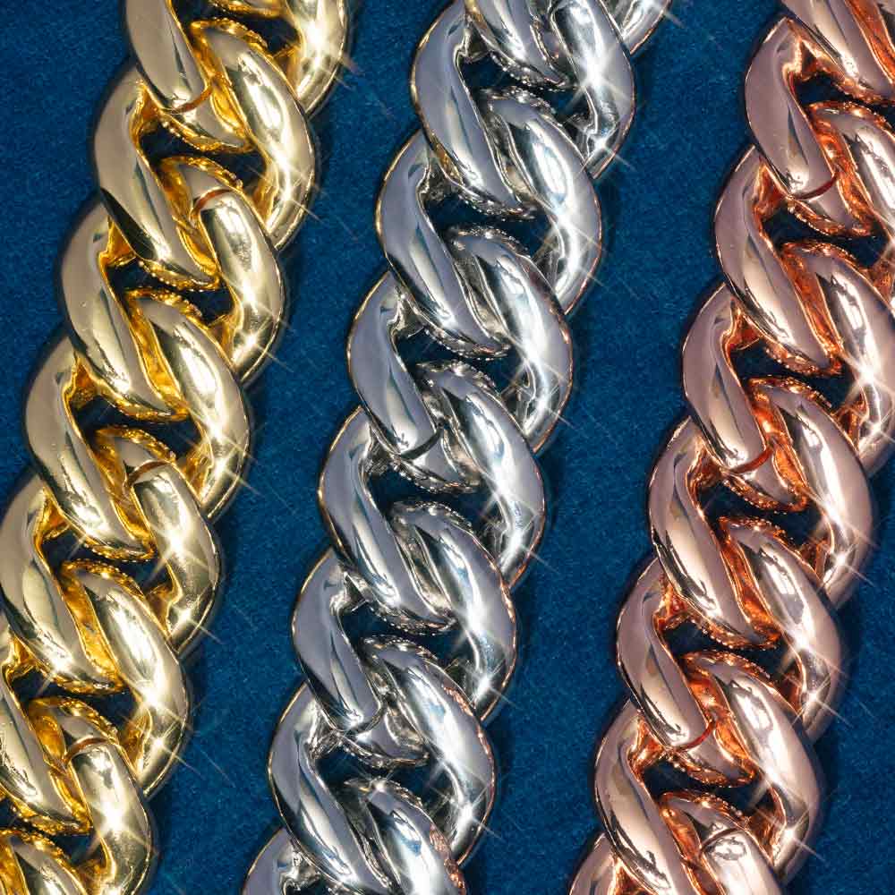22MM Moissanite 6-Row Miami Cuban Link Chain 14K Gold - Image 15