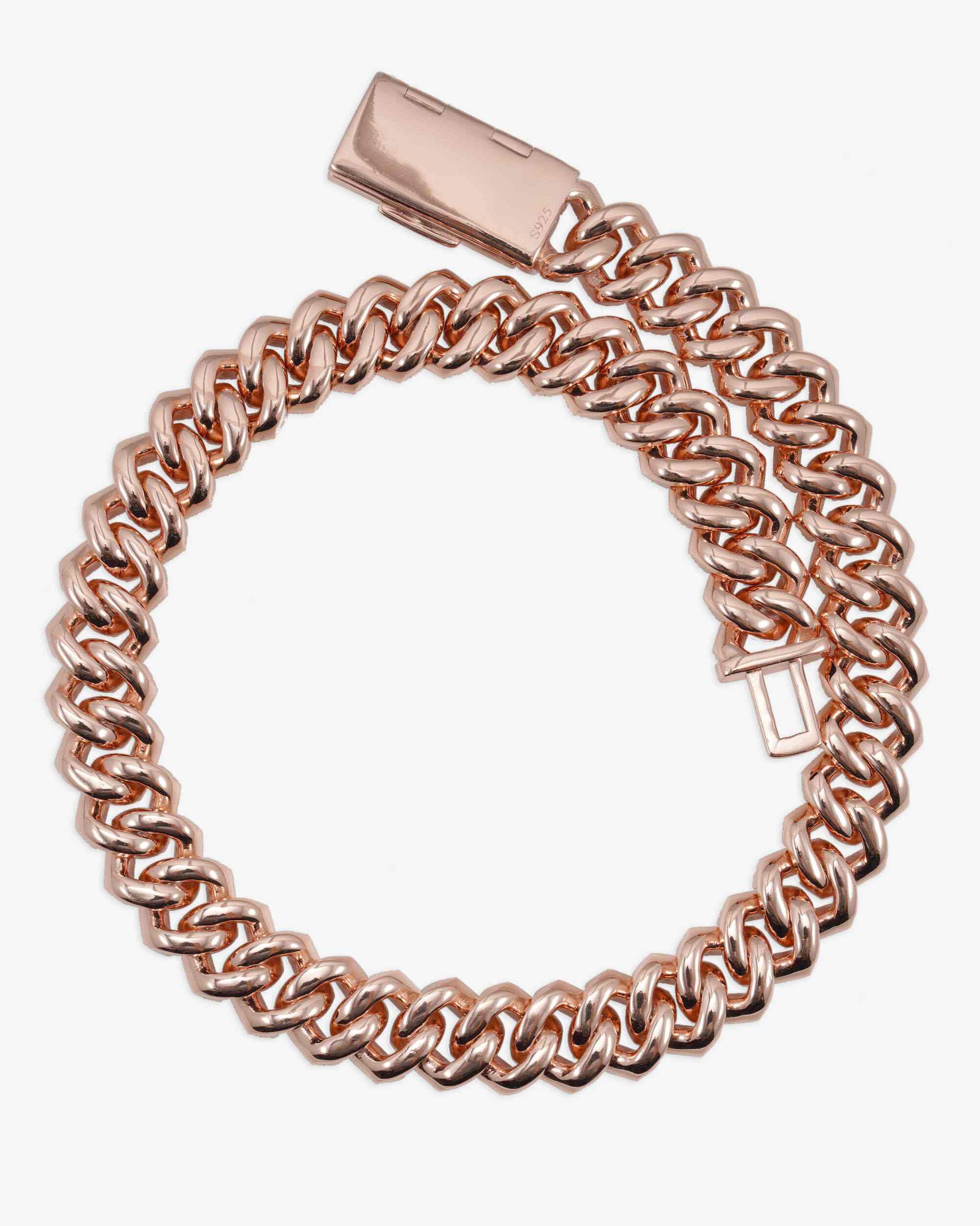 3 Row 20MM Prong Moissanite Cuban Link Chain 14K Gold - Image 5