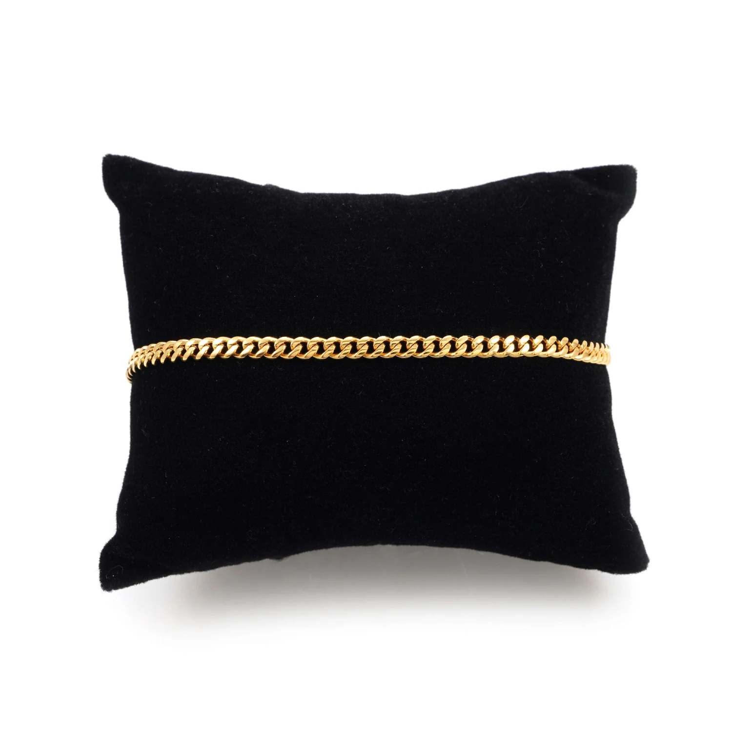 3MM Cuban Link Bracelet 14K Gold - Image 4