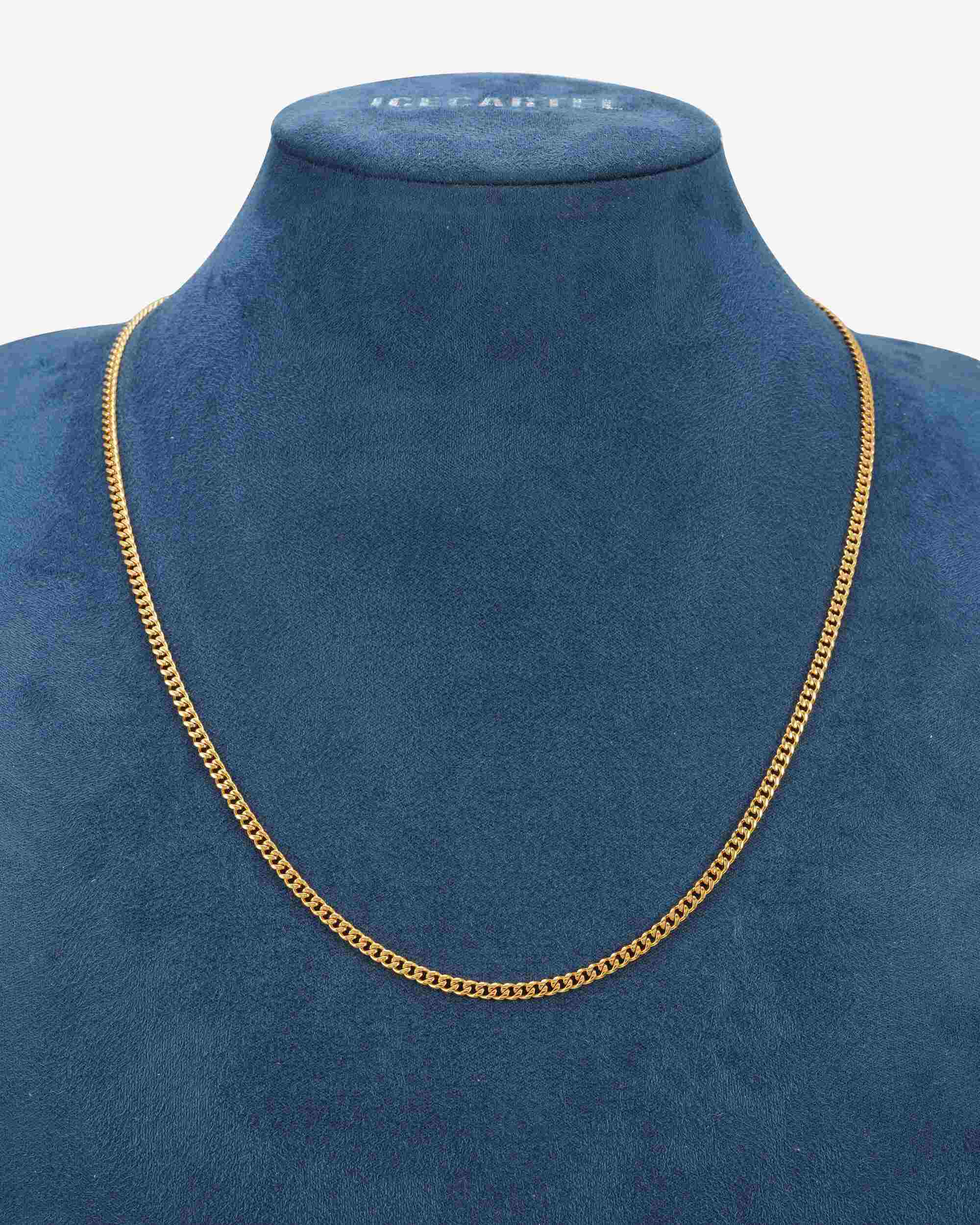 3MM Cuban Link Chain 14K Gold - Image 4