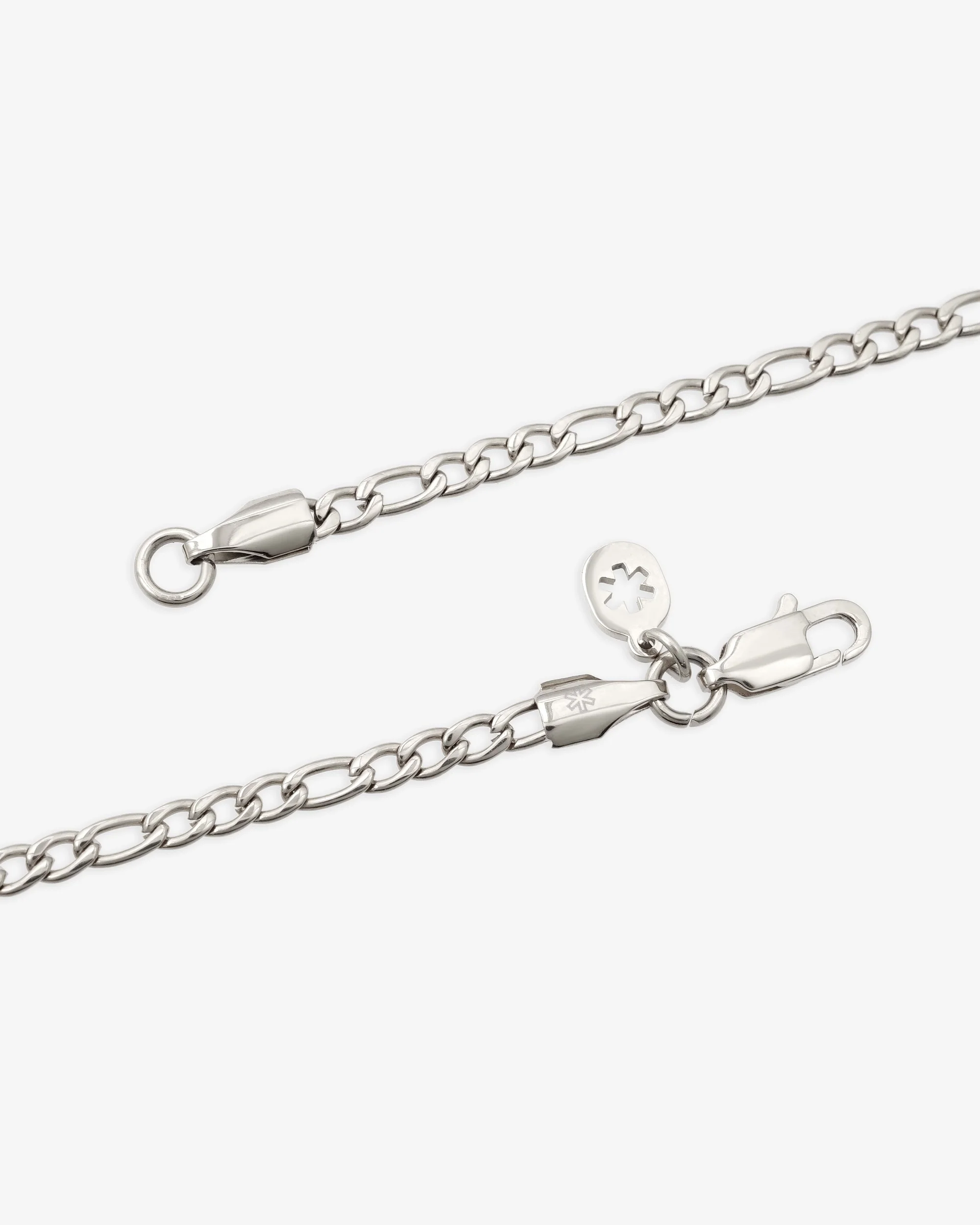 3MM Figaro Chain Silver - Image 4