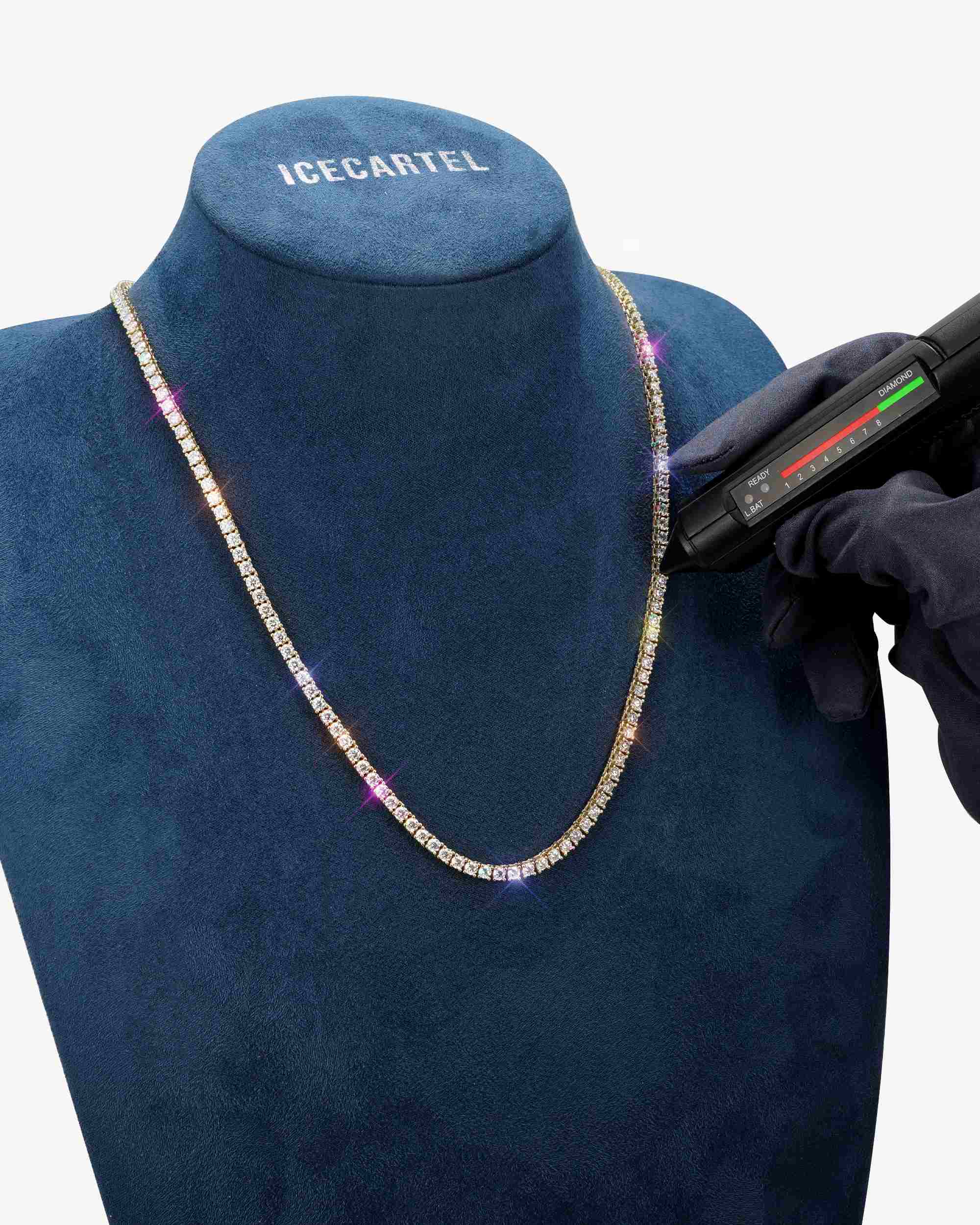 3MM Moissanite Tennis Chain + FREE Tennis Bracelet - Image 19