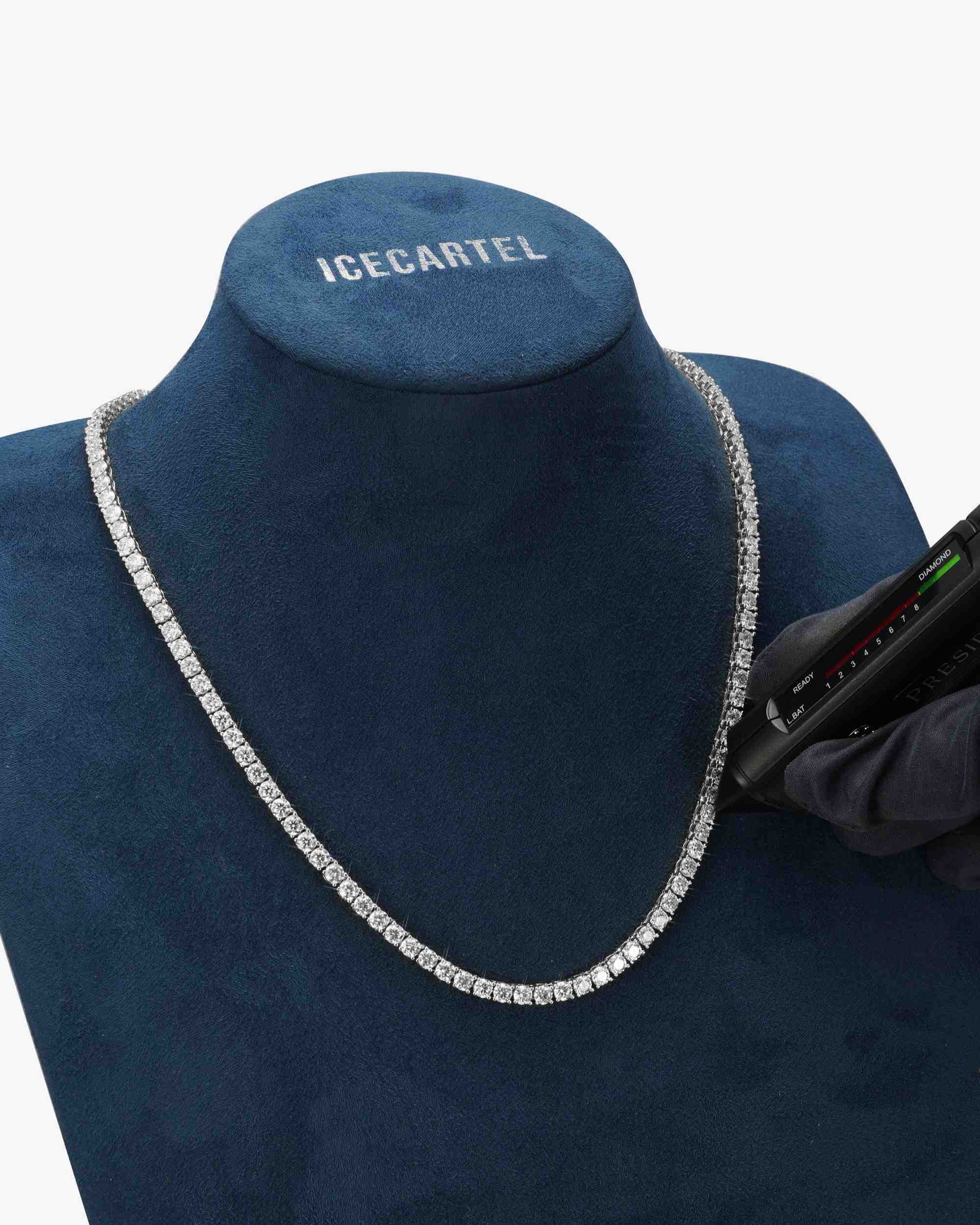 3MM Moissanite Tennis Chain + FREE Tennis Bracelet - Image 7