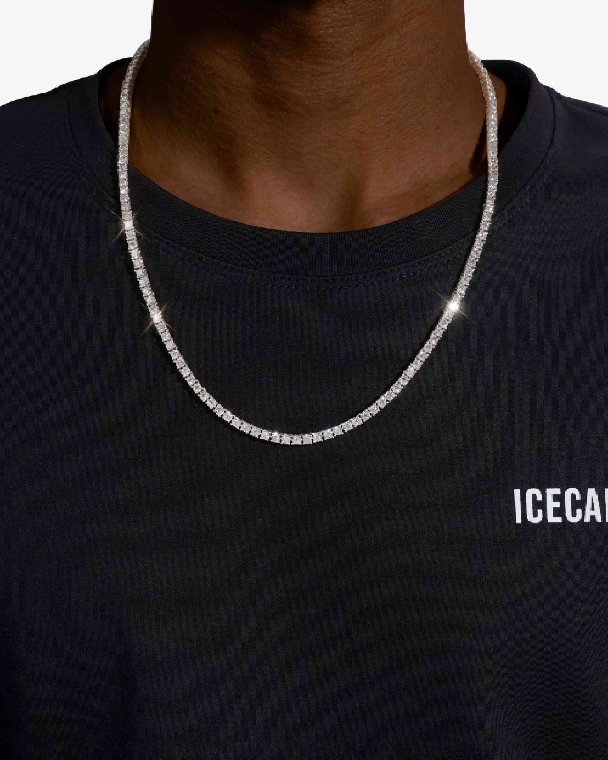 3MM Moissanite Tennis Chain + FREE Tennis Bracelet - Image 9