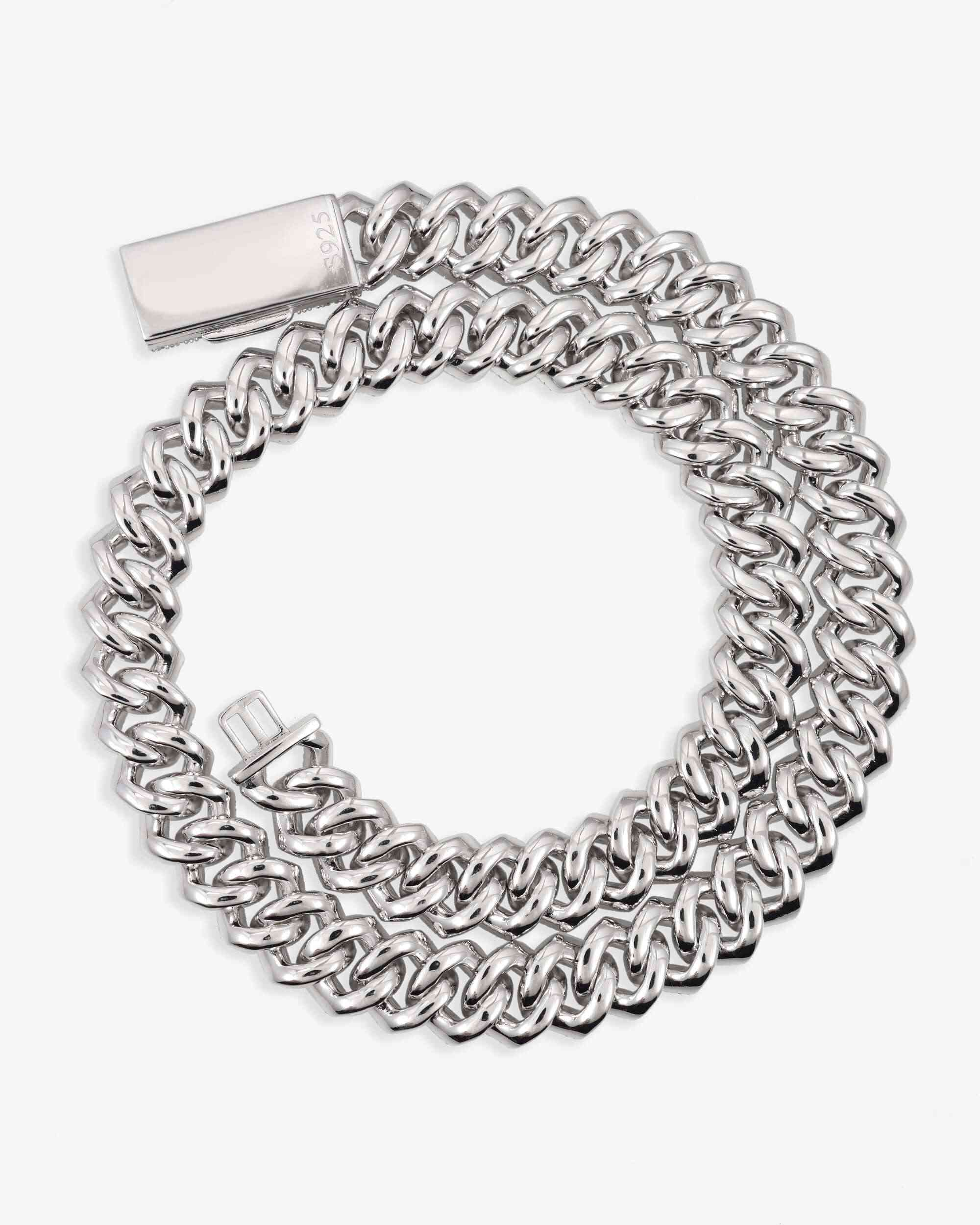 4-Row 15MM Moissanite Cuban Link Chain 14K Gold - Image 6
