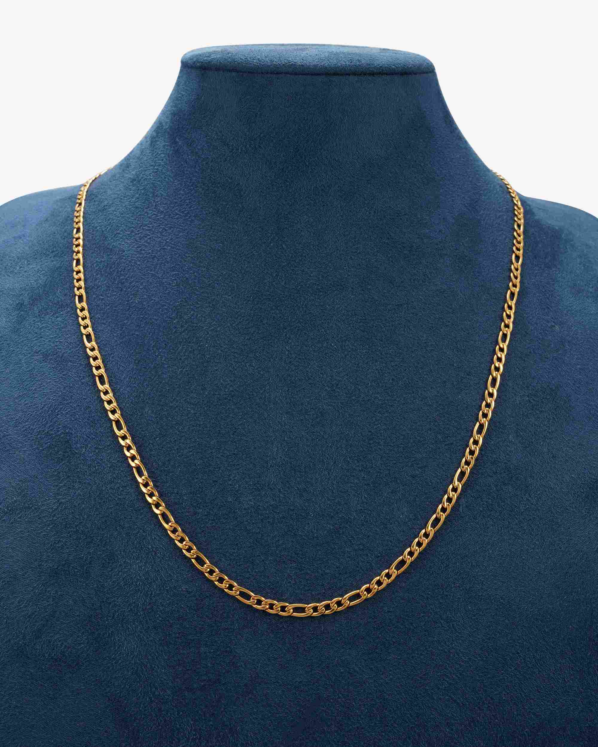 4MM Figaro Chain 14K Gold - Image 3