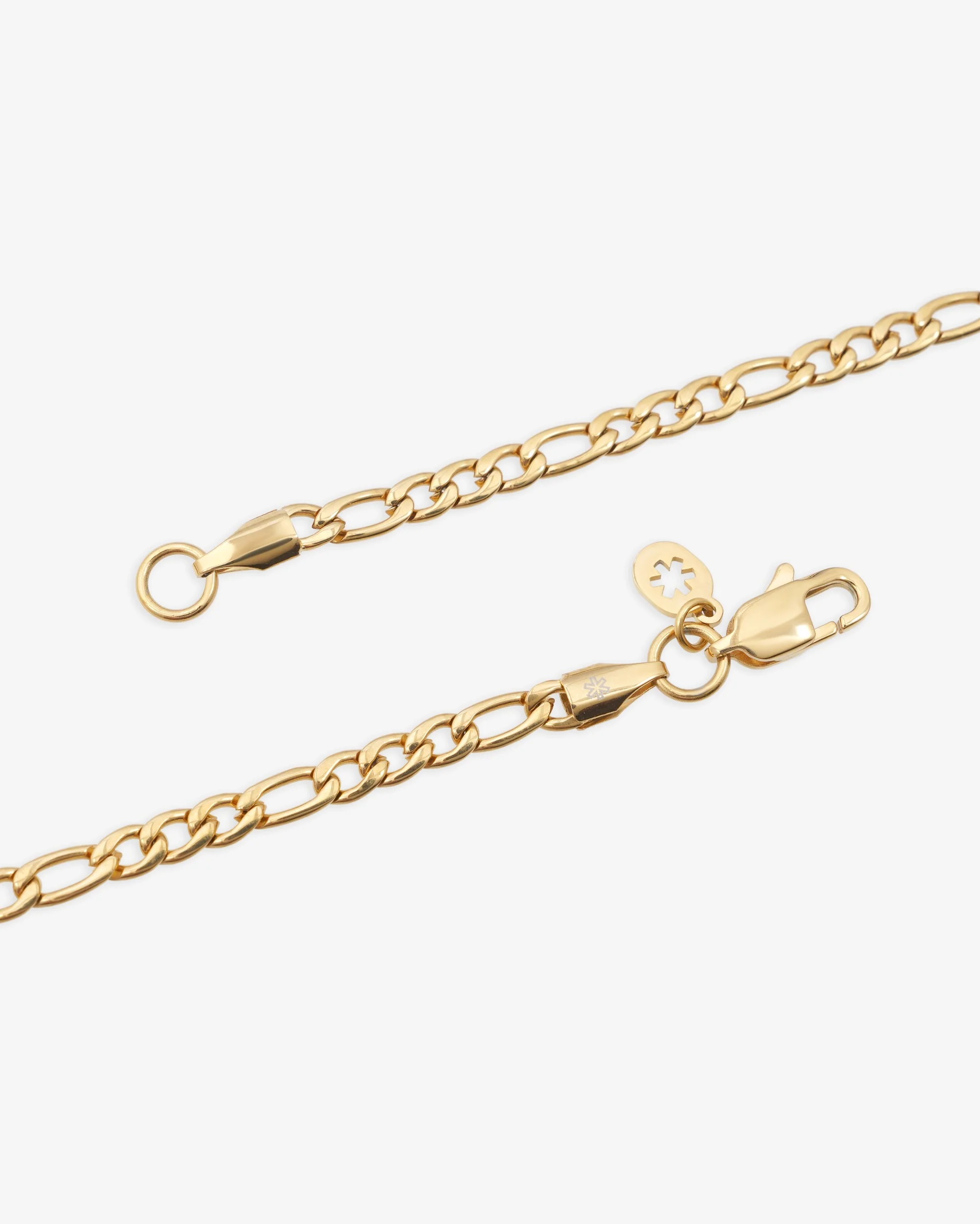 4MM Figaro Chain 14K Gold - Image 4
