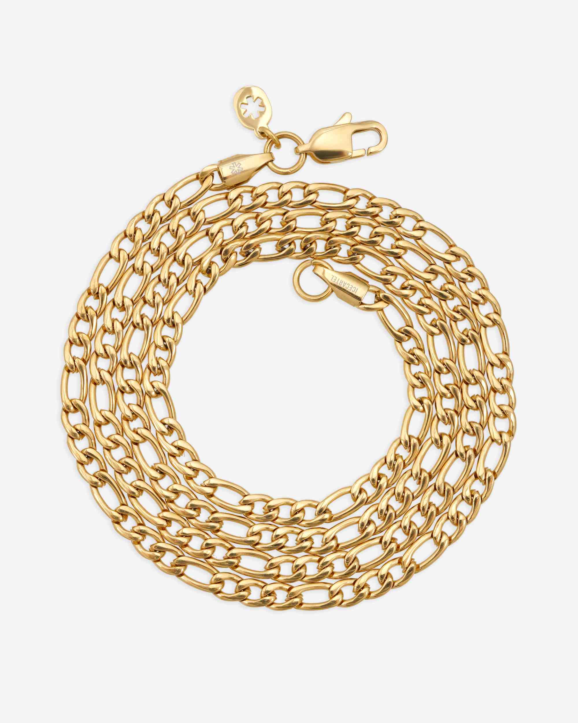 4MM Figaro Chain 14K Gold - Image 5