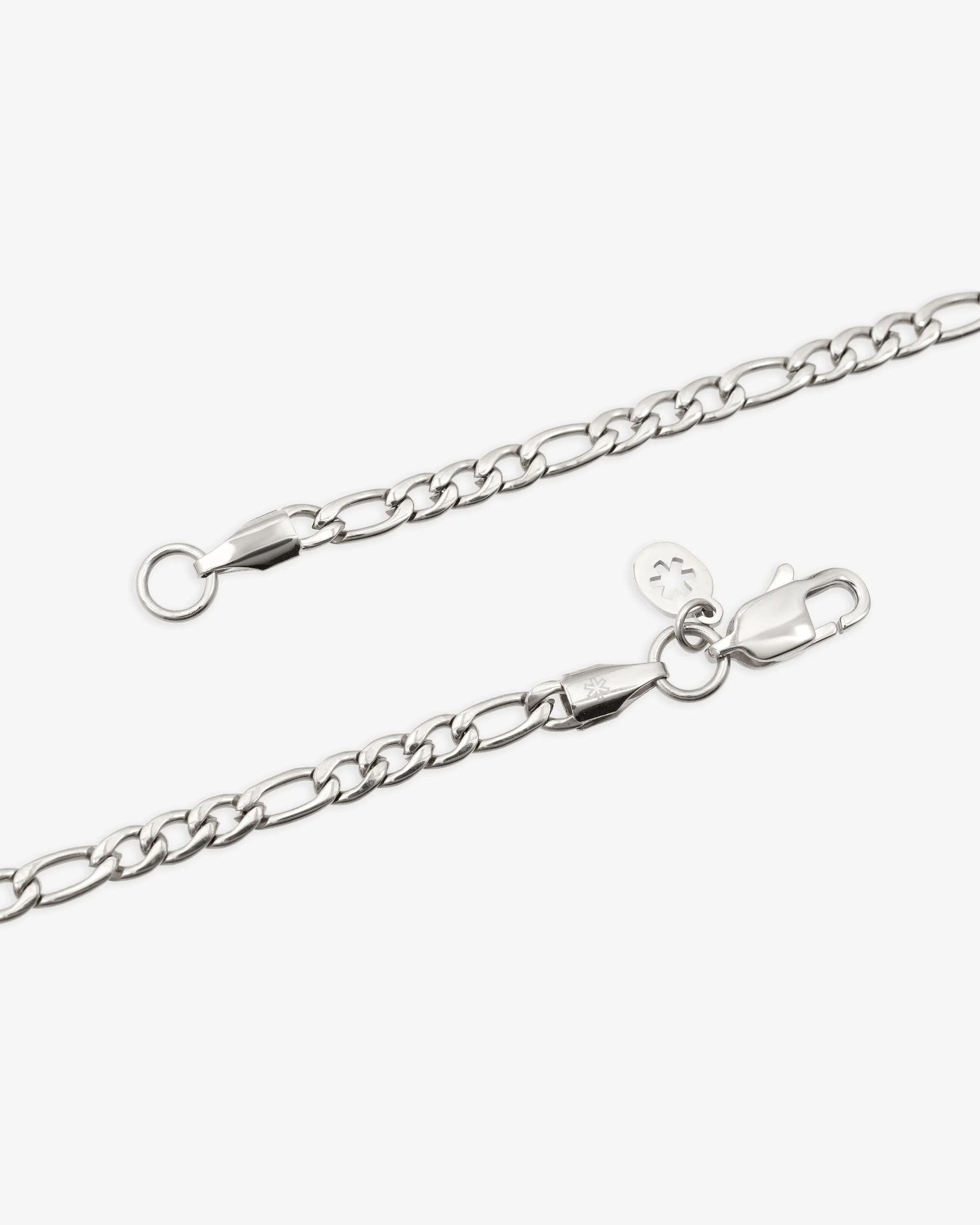 4MM Figaro Chain Silver - Image 4