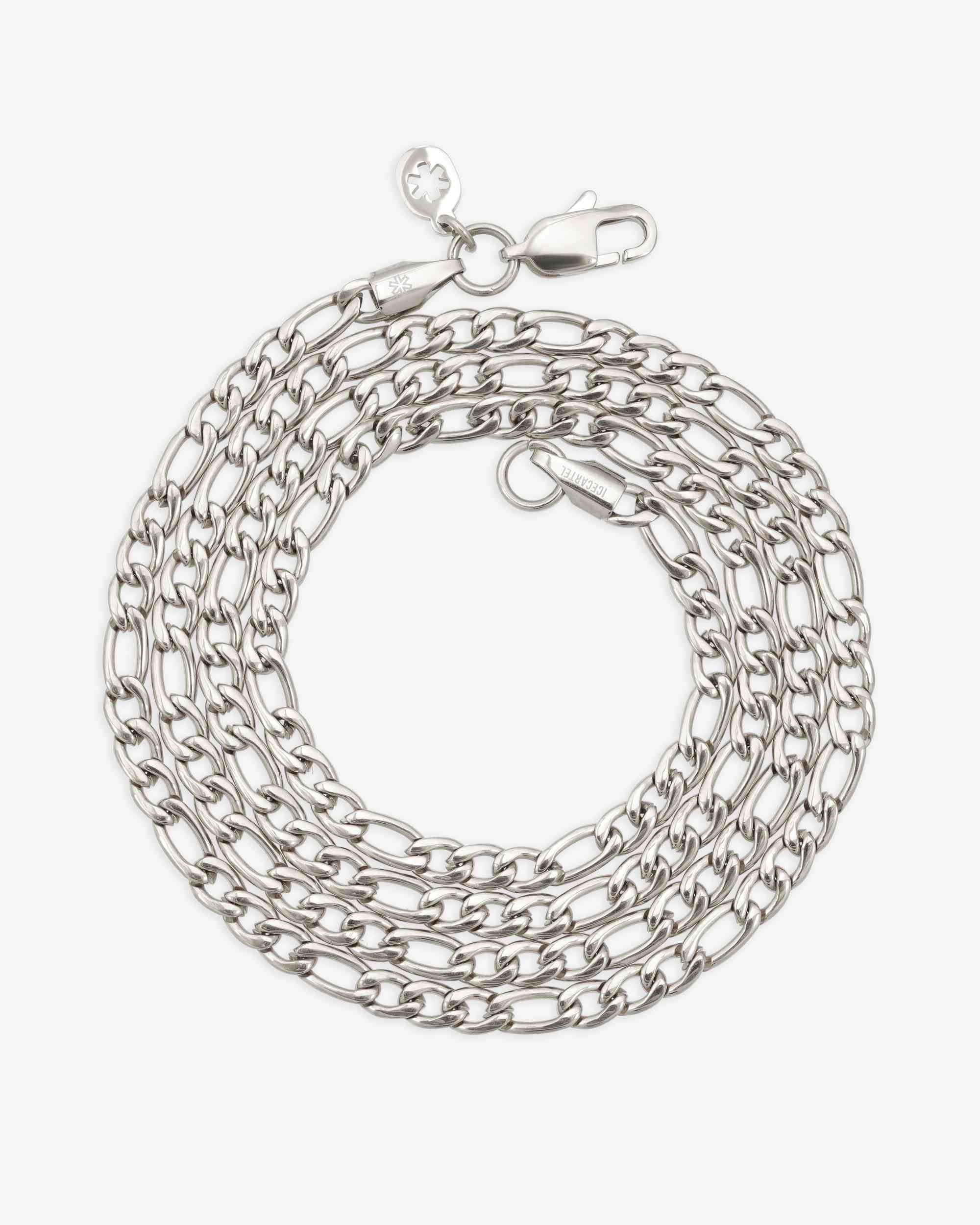 4MM Figaro Chain Silver - Image 5