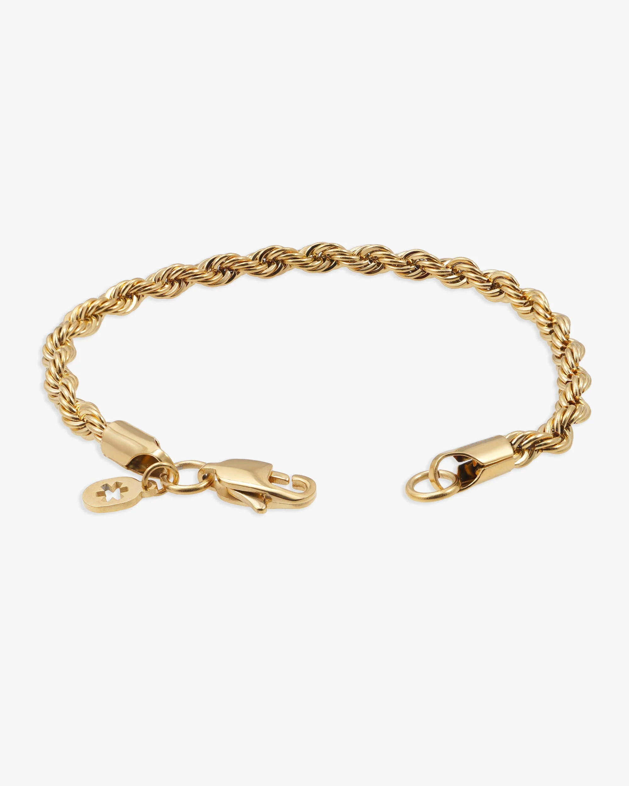 4MM Rope Bracelet 14K Gold - Image 3
