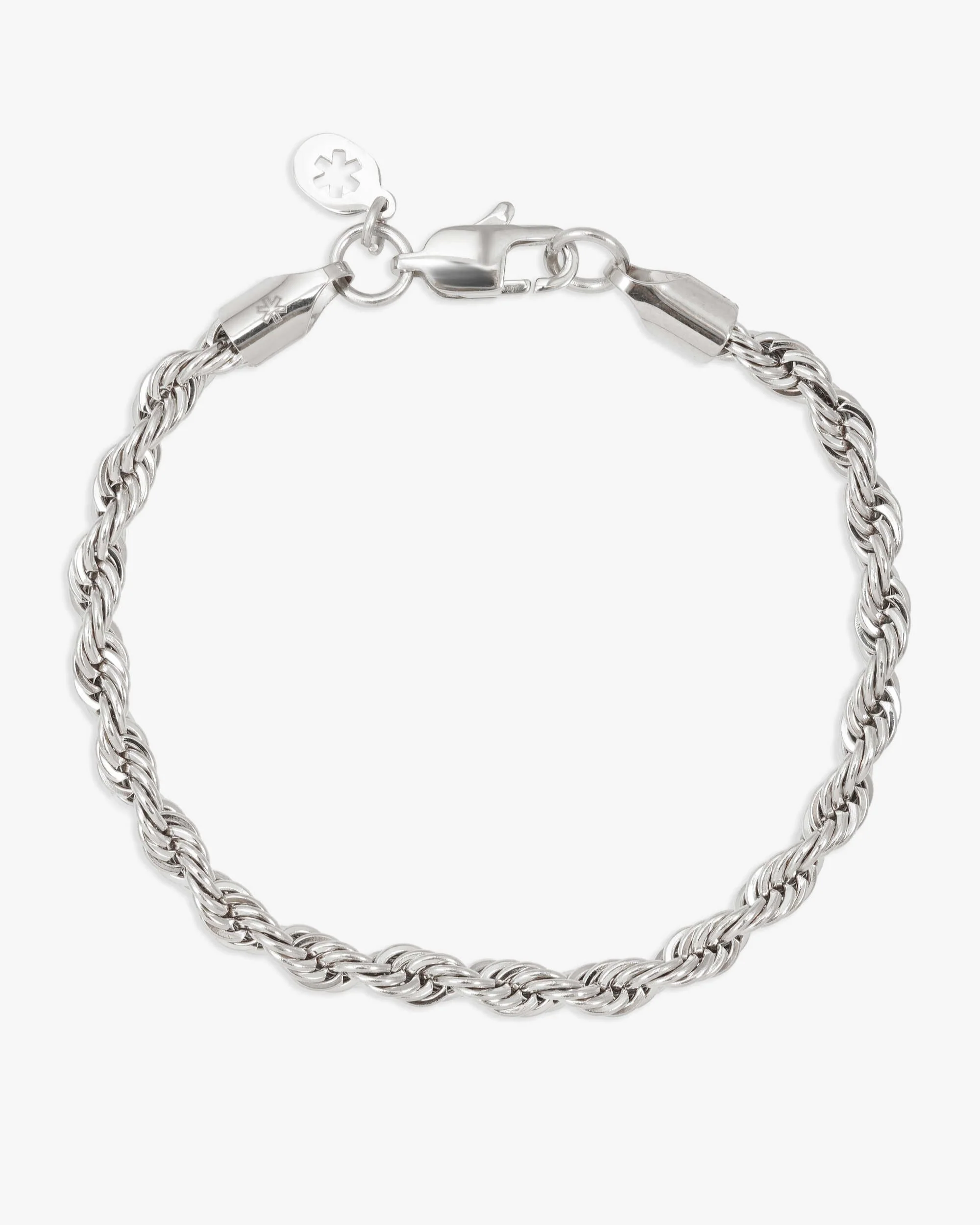 4MM Rope Chain and Bracelet Bundle Silver - Image 6