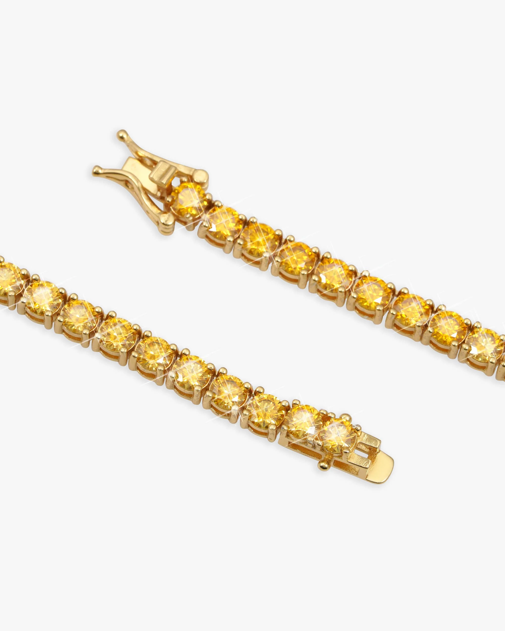 4MM Yellow Moissanite Tennis Chain - Image 4