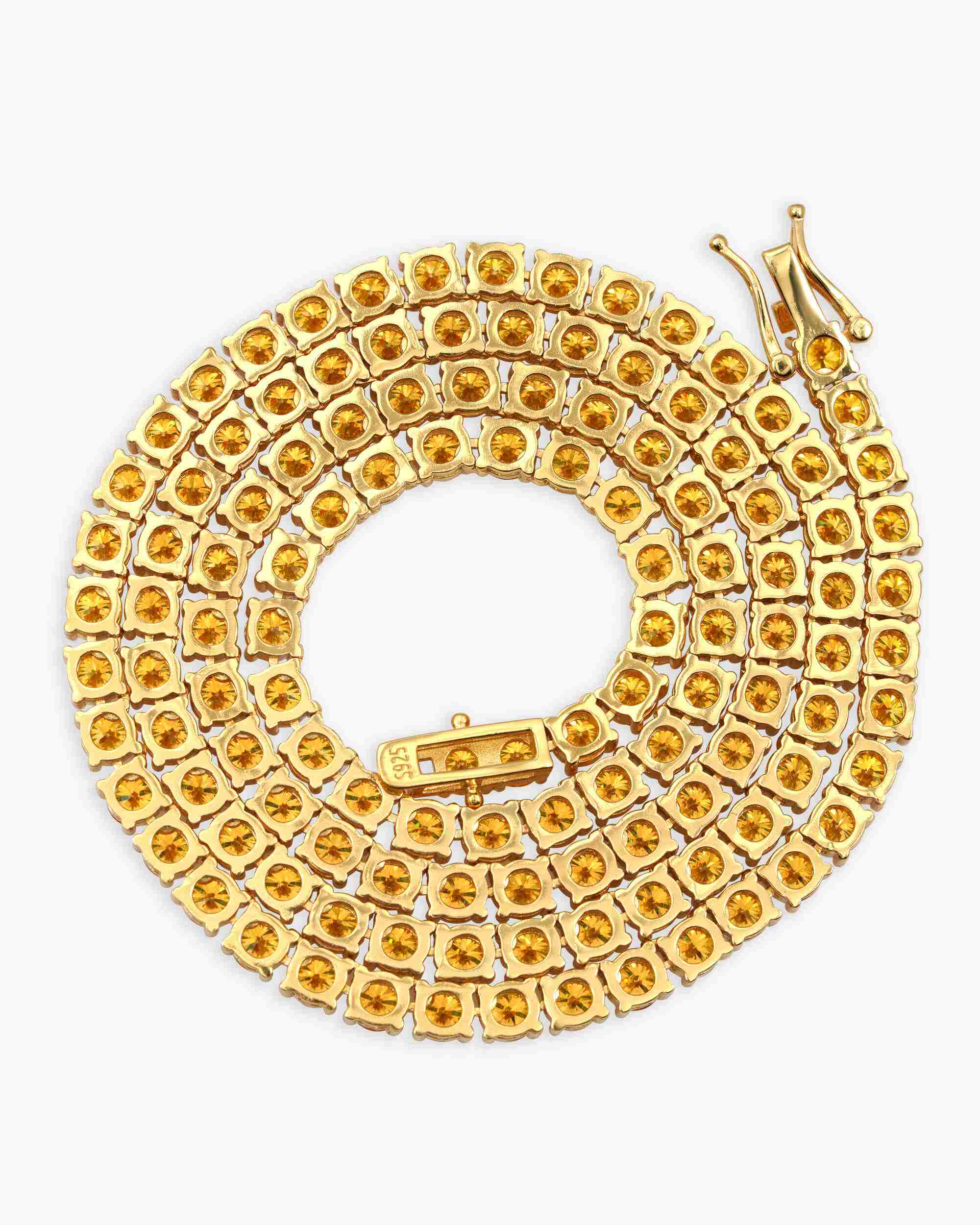4MM Yellow Moissanite Tennis Chain - Image 6