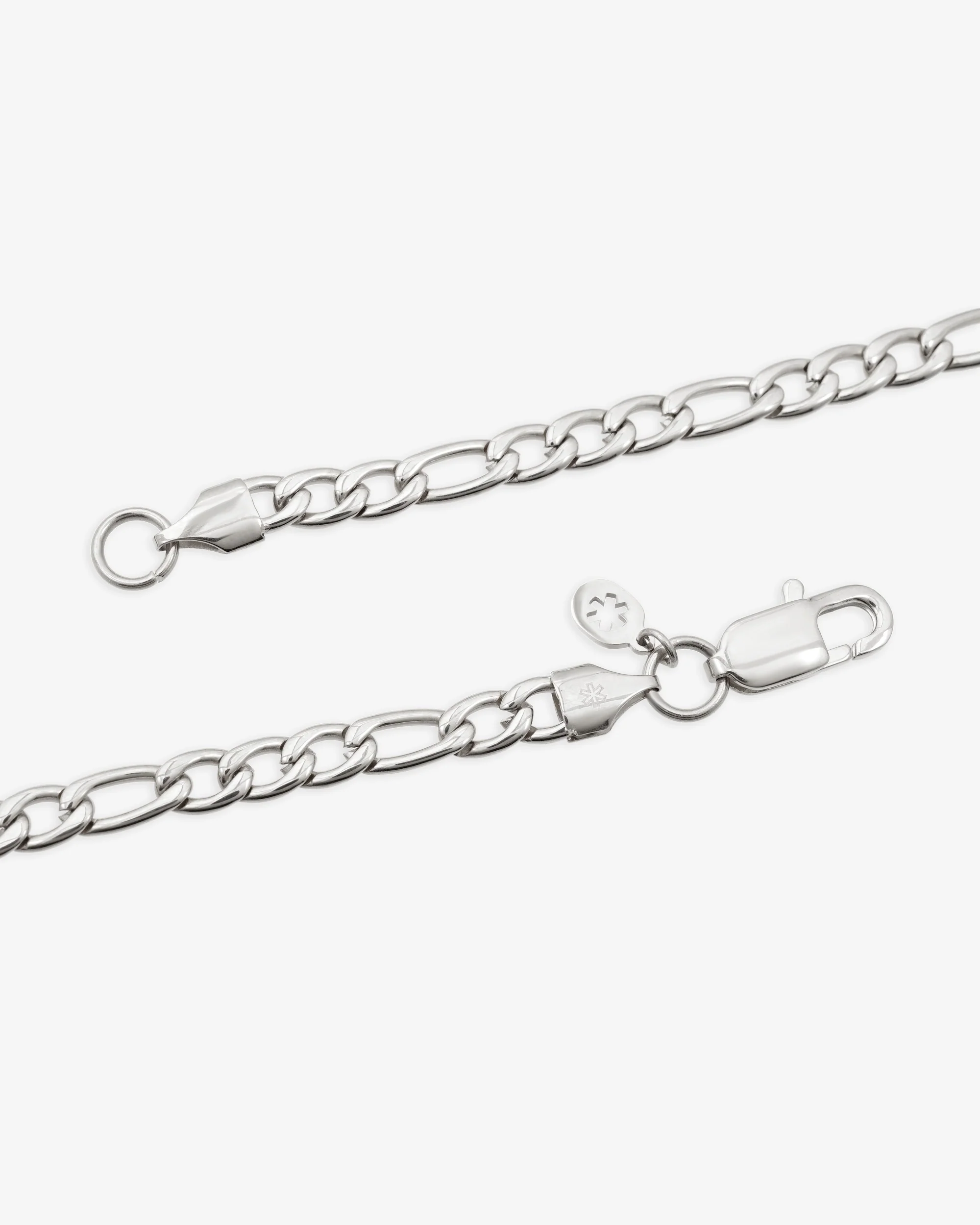 5MM Figaro Chain Silver - Image 4