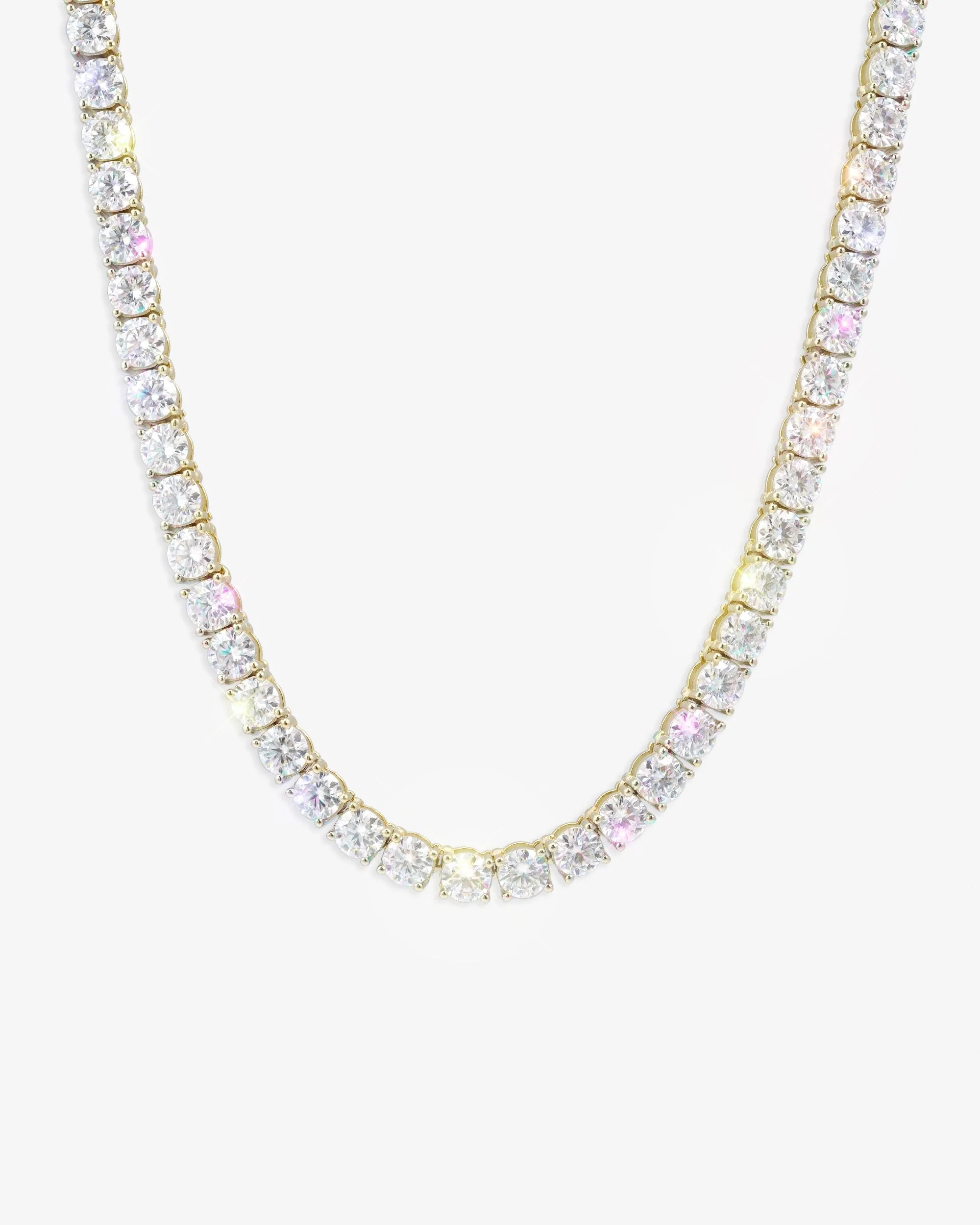 5MM Moissanite Tennis Chain/Bracelet Bundle 14K Gold - Image 22