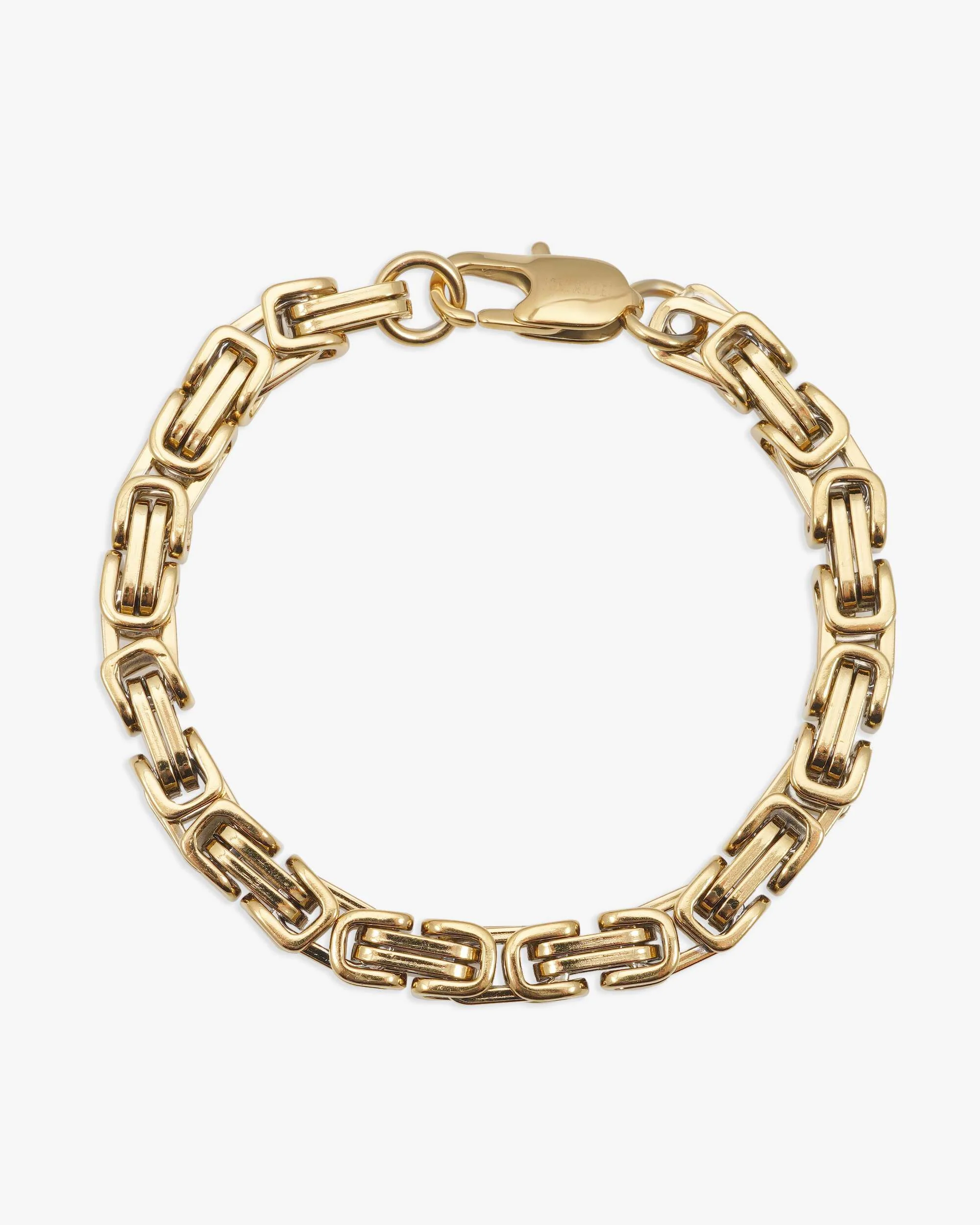 6MM Byzantine Bracelet 14K Gold