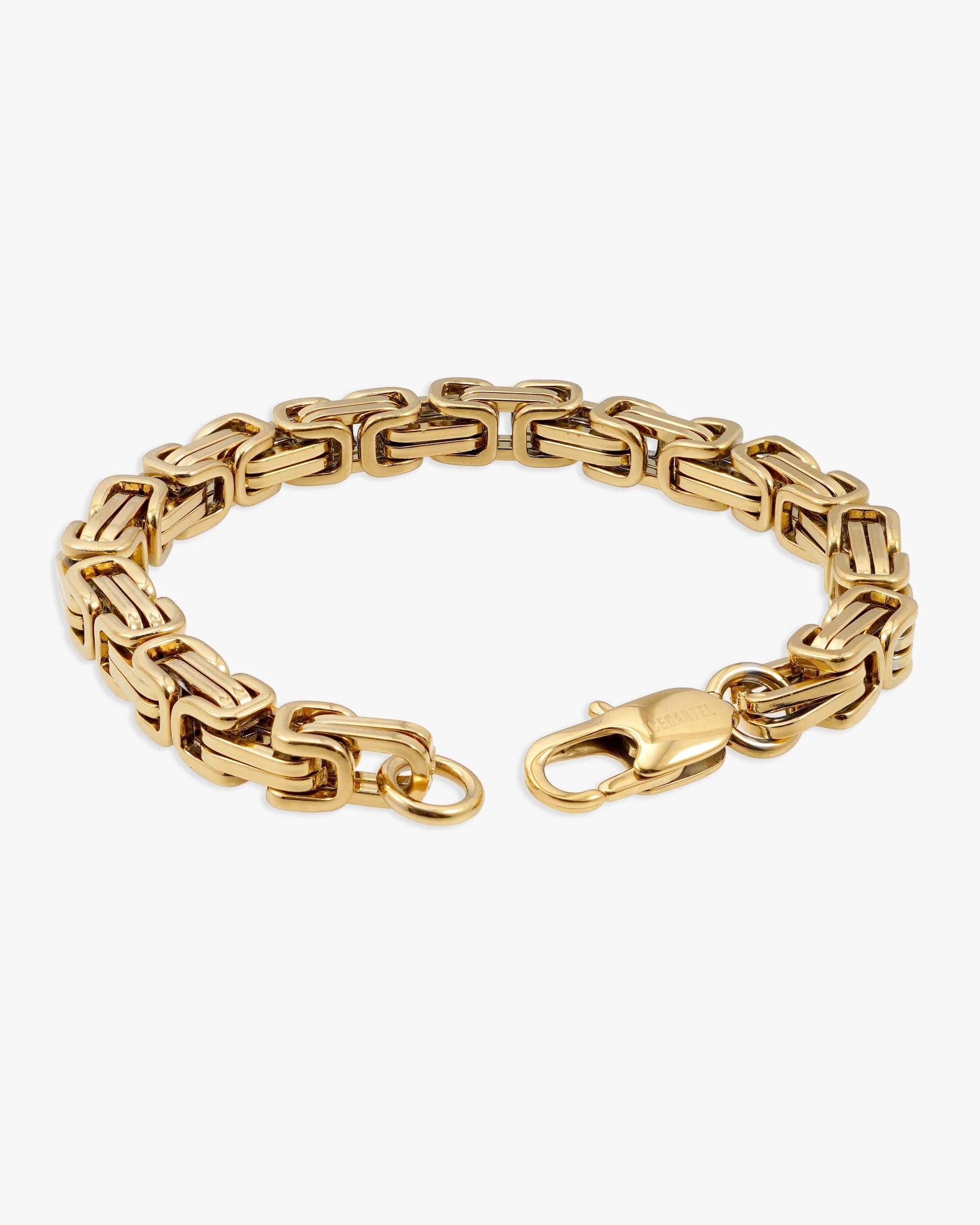 6MM Byzantine Bracelet 14K Gold - Image 3