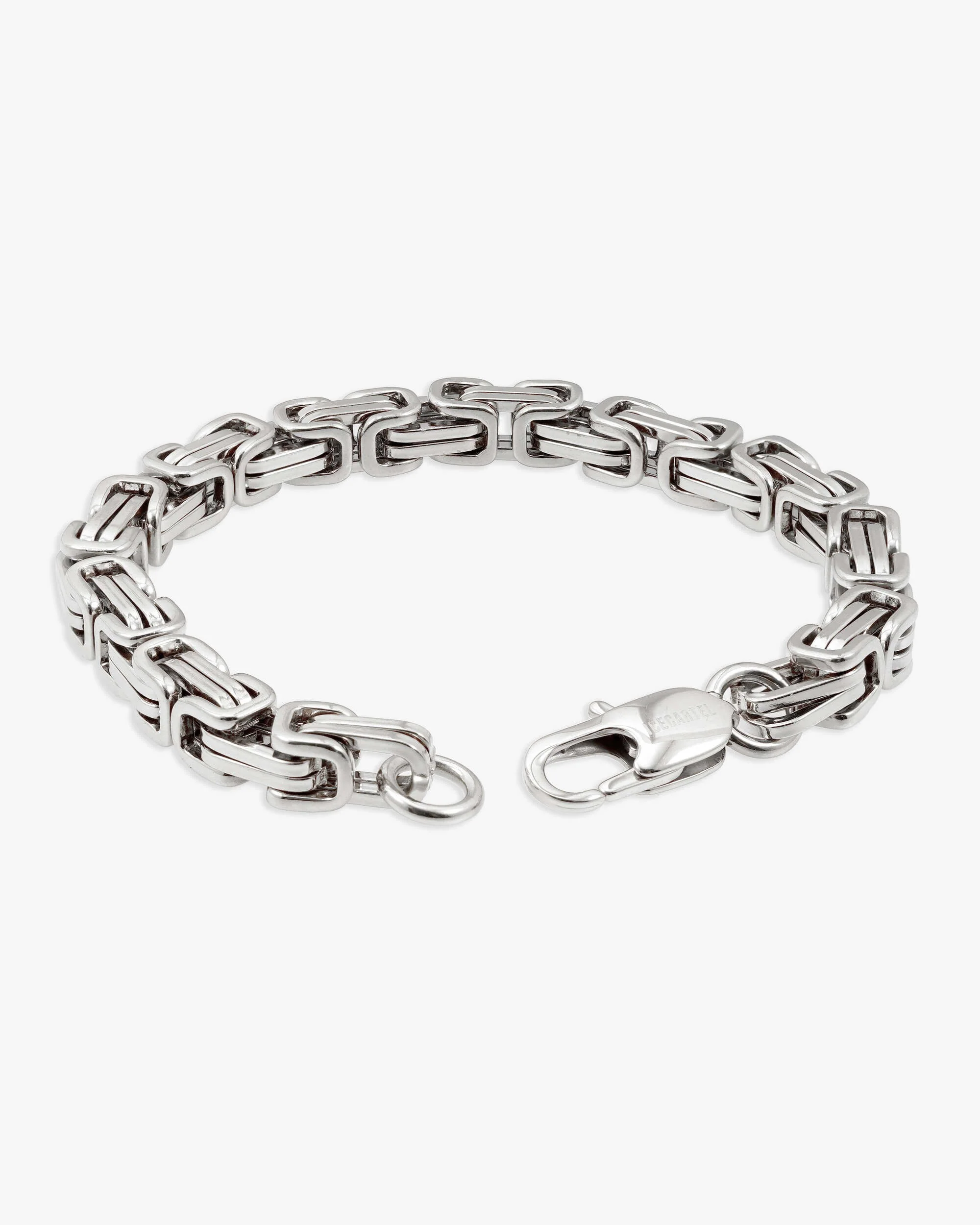 6MM Byzantine Bracelet Silver - Image 3