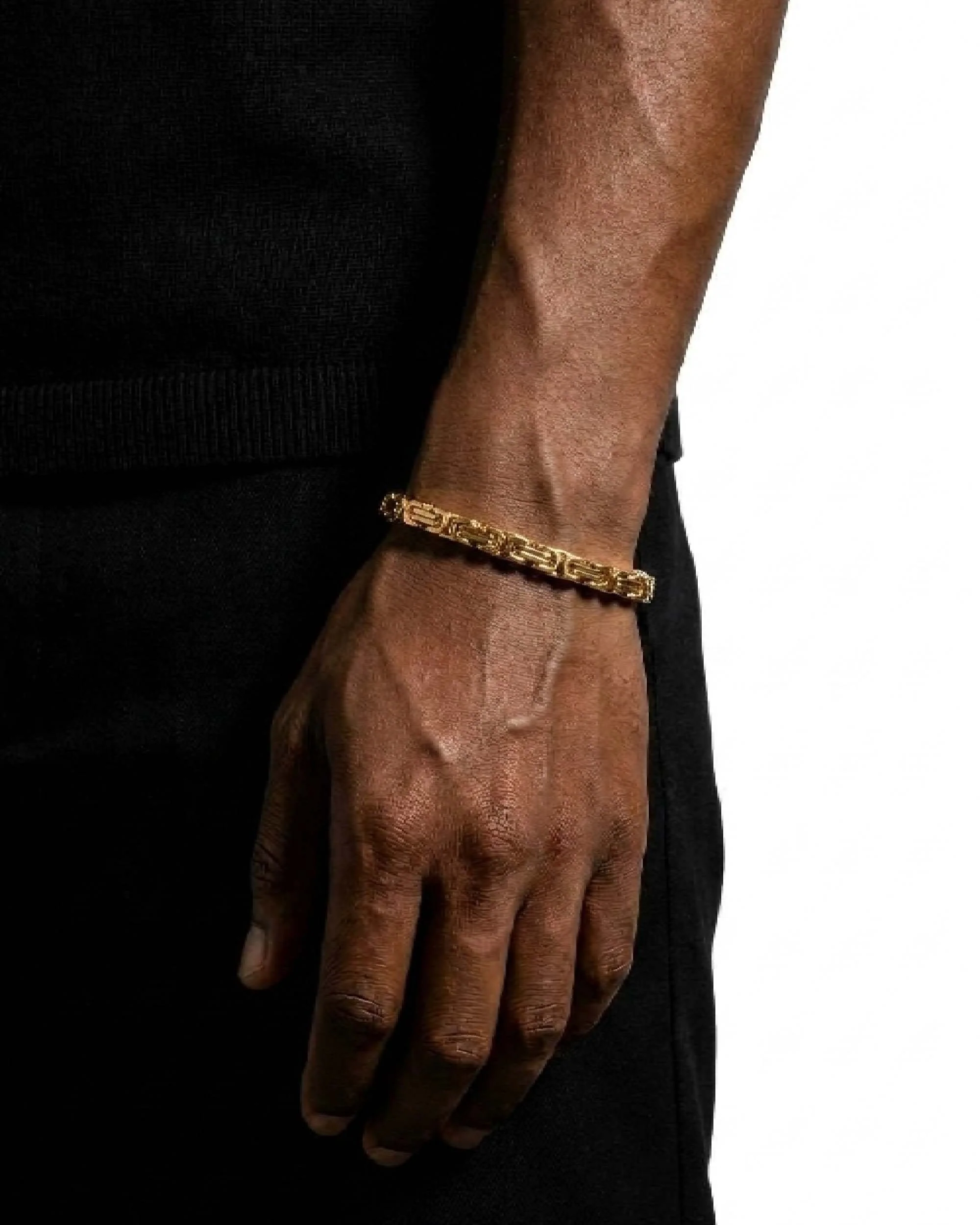 6MM Byzantine Chain and Bracelet Bundle 14K Gold - Image 3