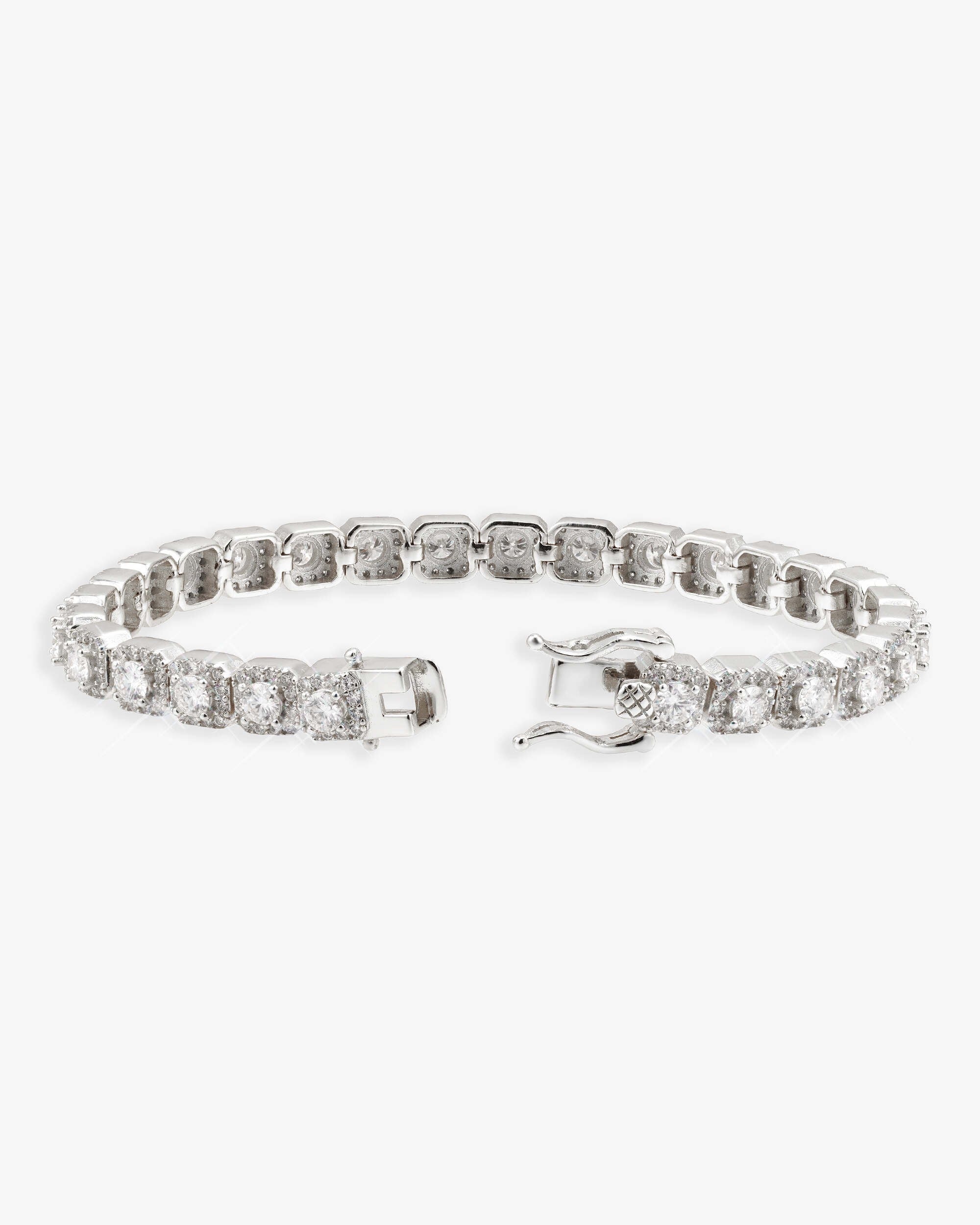 6MM Clustered Tennis Chain and Bracelet Bundle 14K Gold - Image 6