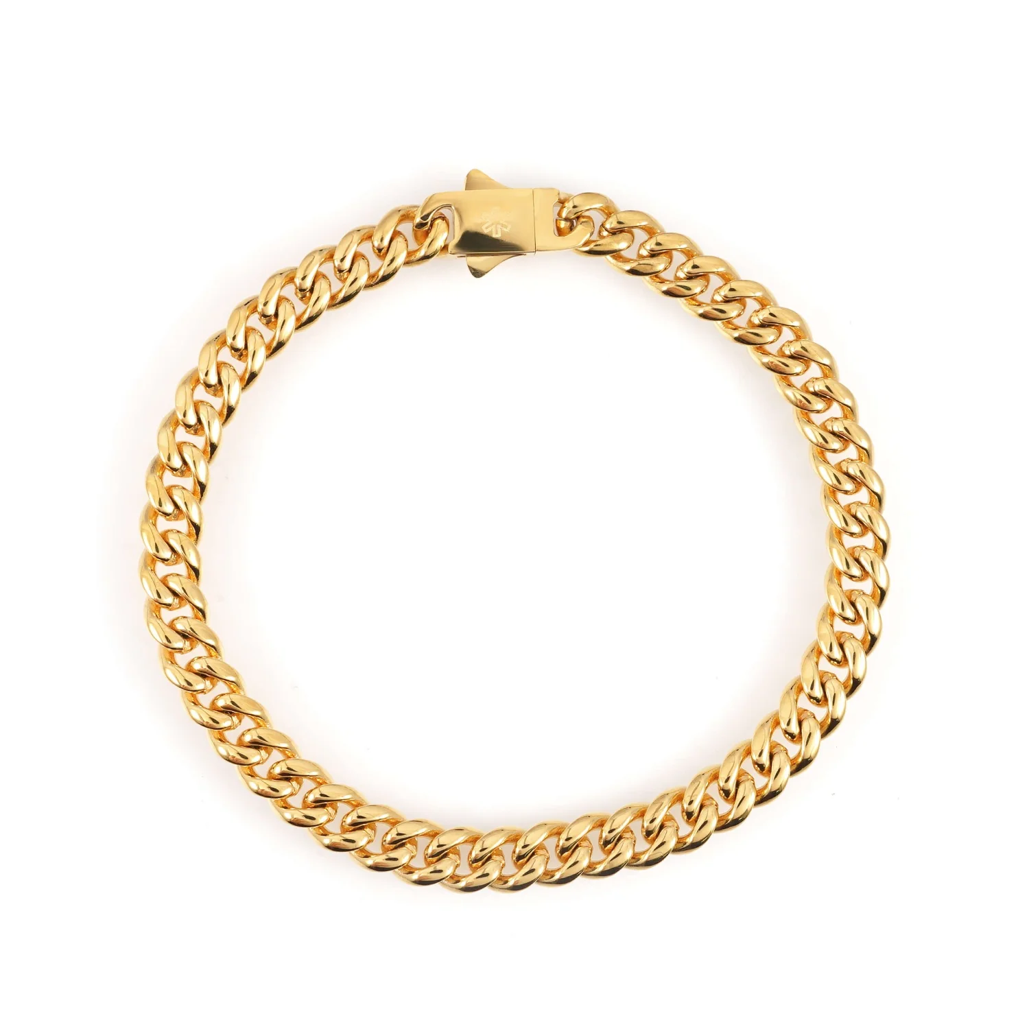 6MM Cuban Link Chain and Bracelet Bundle 14K Gold - Image 6
