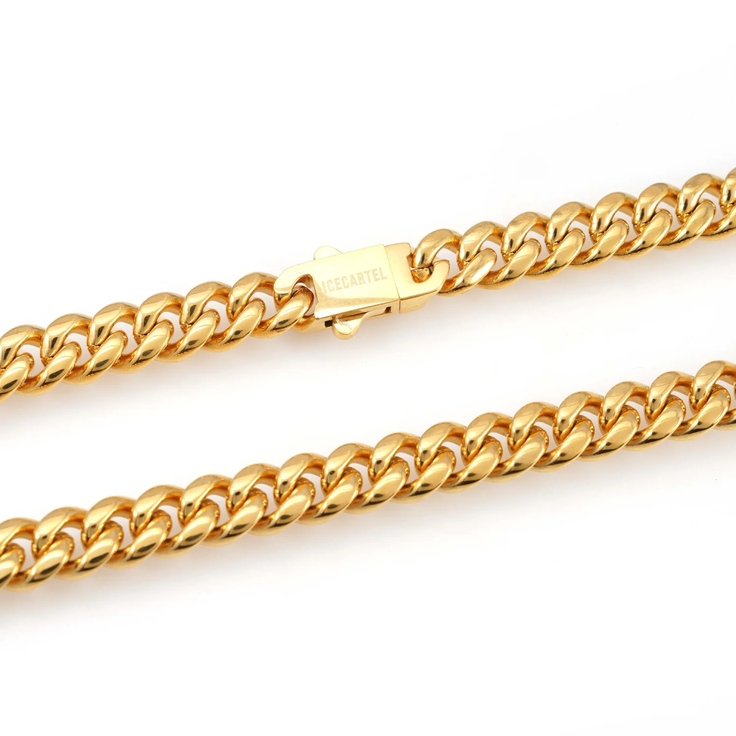 6MM Cuban Link Chain and Bracelet Bundle 14K Gold - Image 7