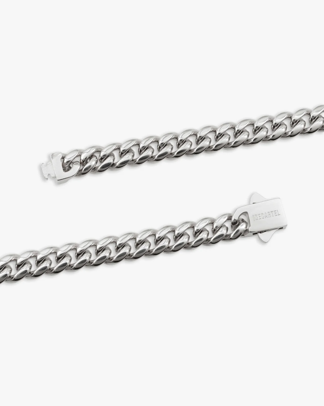 6MM Cuban Link Chain and Bracelet Bundle Silver - Image 7