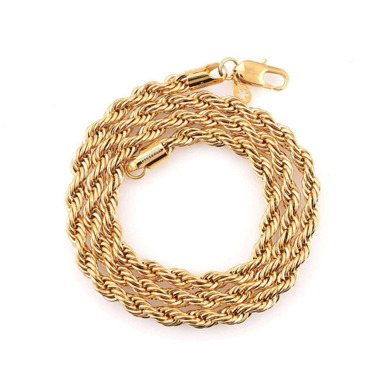 6MM Rope Chain and Bracelet Bundle 14K Gold - Image 4