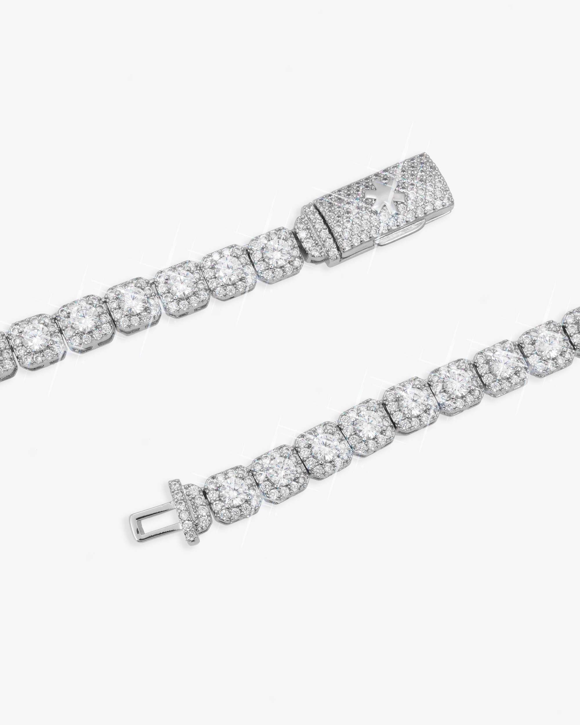 6MM VVS Clustered Tennis Chain 14K Gold - Image 4