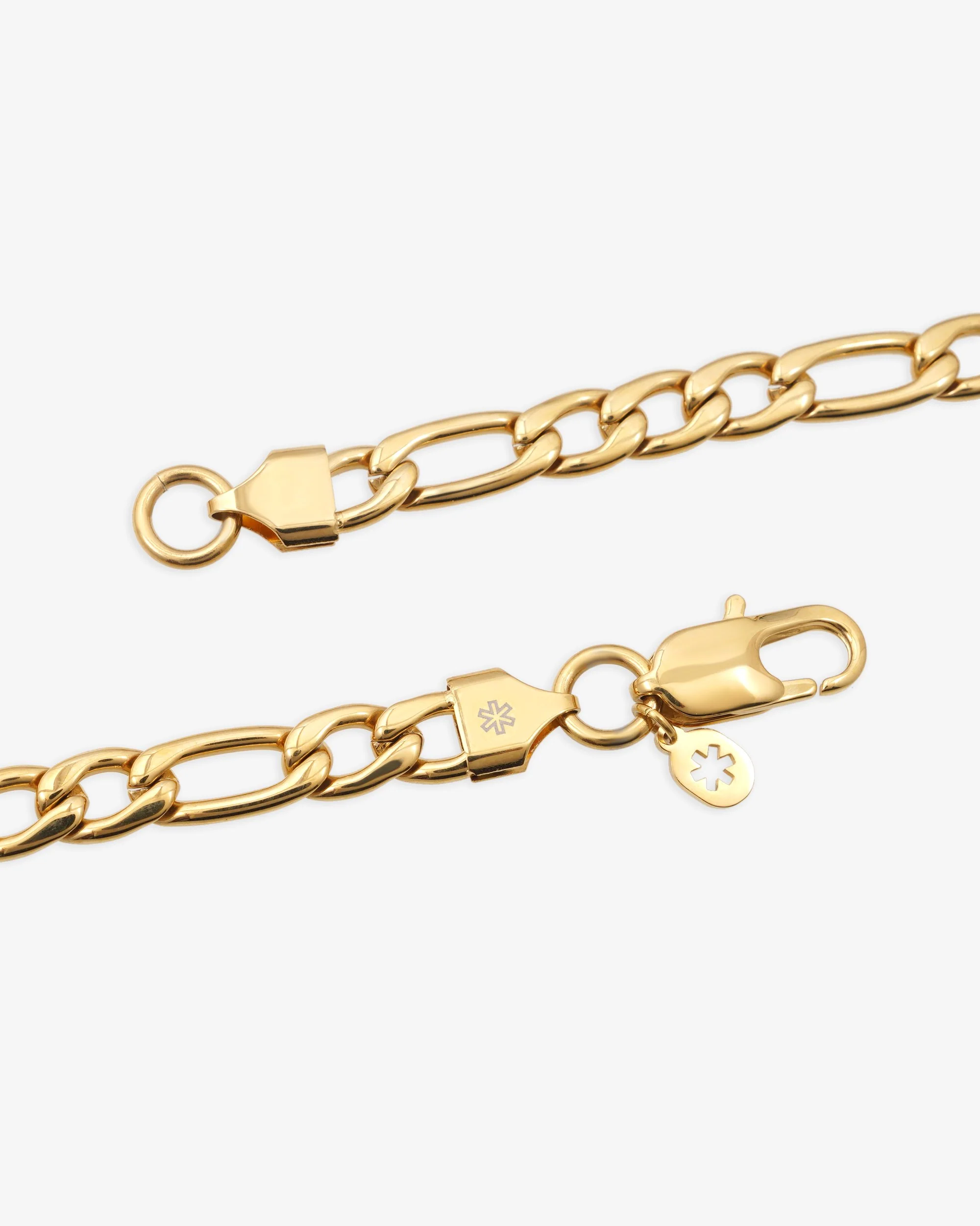 7MM Figaro Chain 14K Gold - Image 4