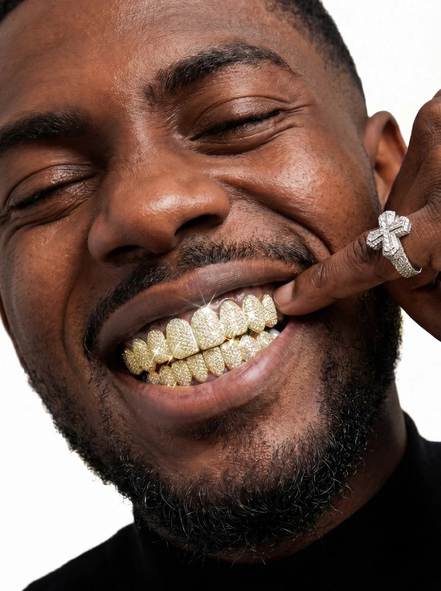 8 on 8 VVS Moissanite Diamond Grillz - Image 5
