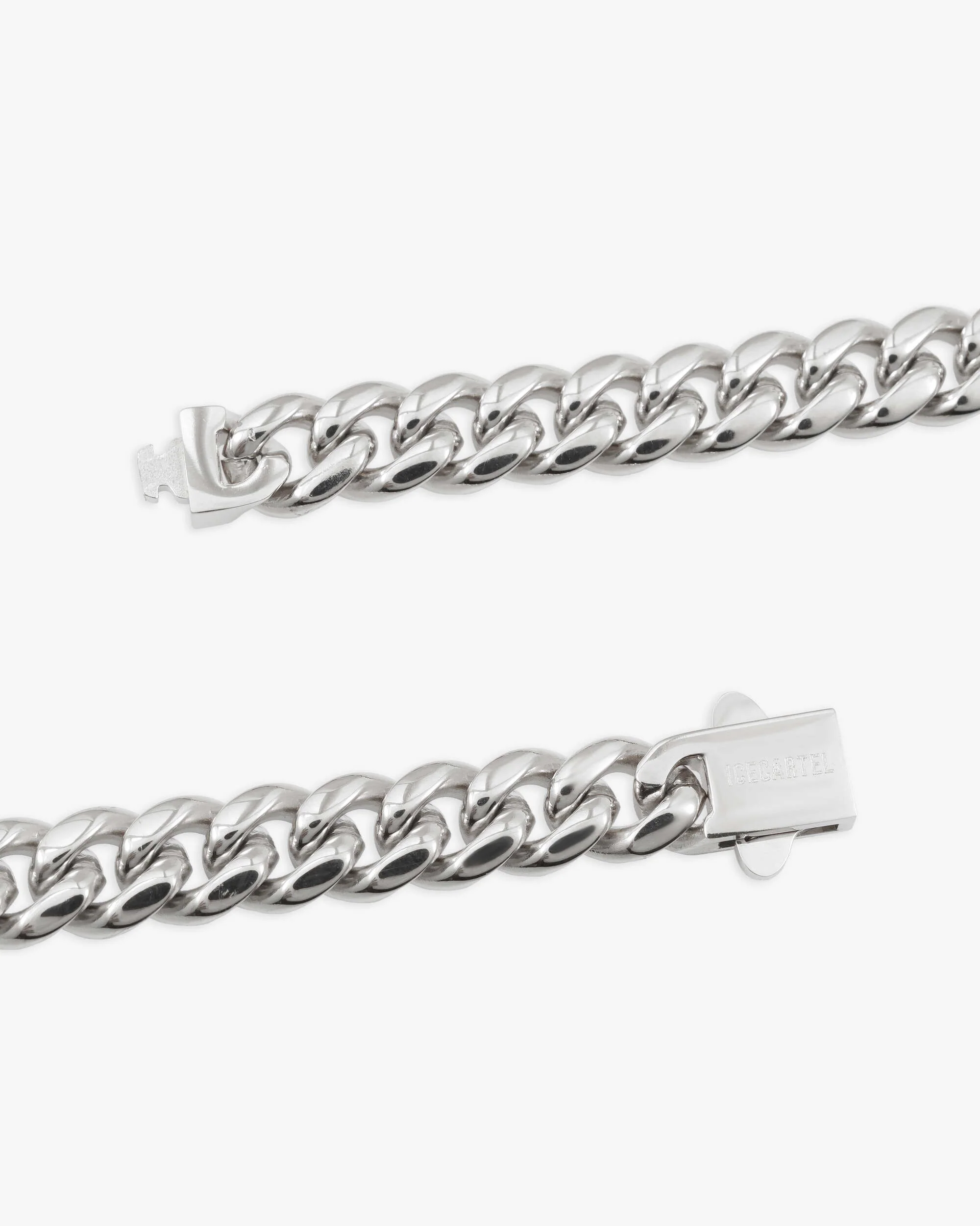 8MM Cuban Link Chain Silver - Image 5