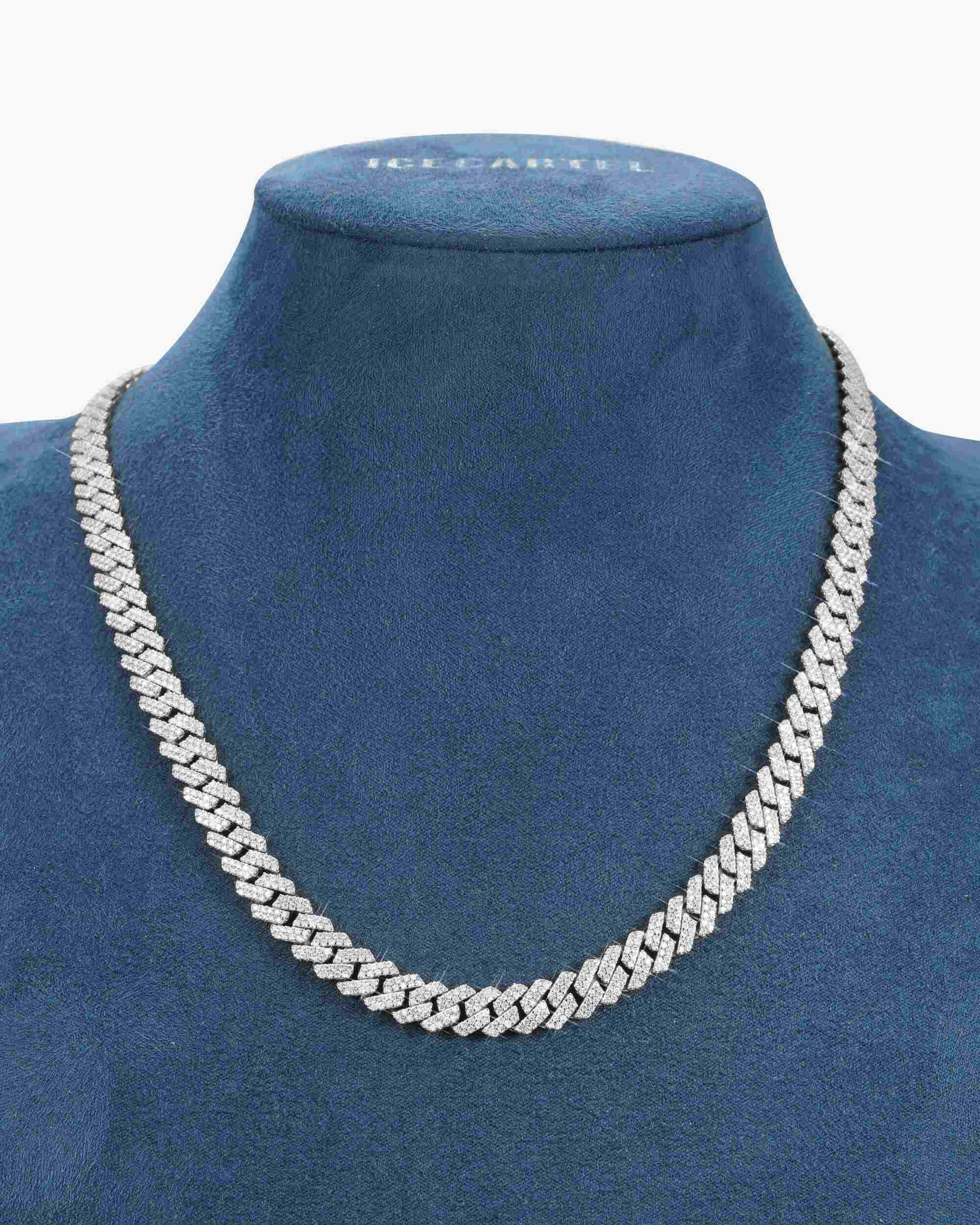 8MM Moissanite Prong Cuban Link Chain 14K Gold - Image 3