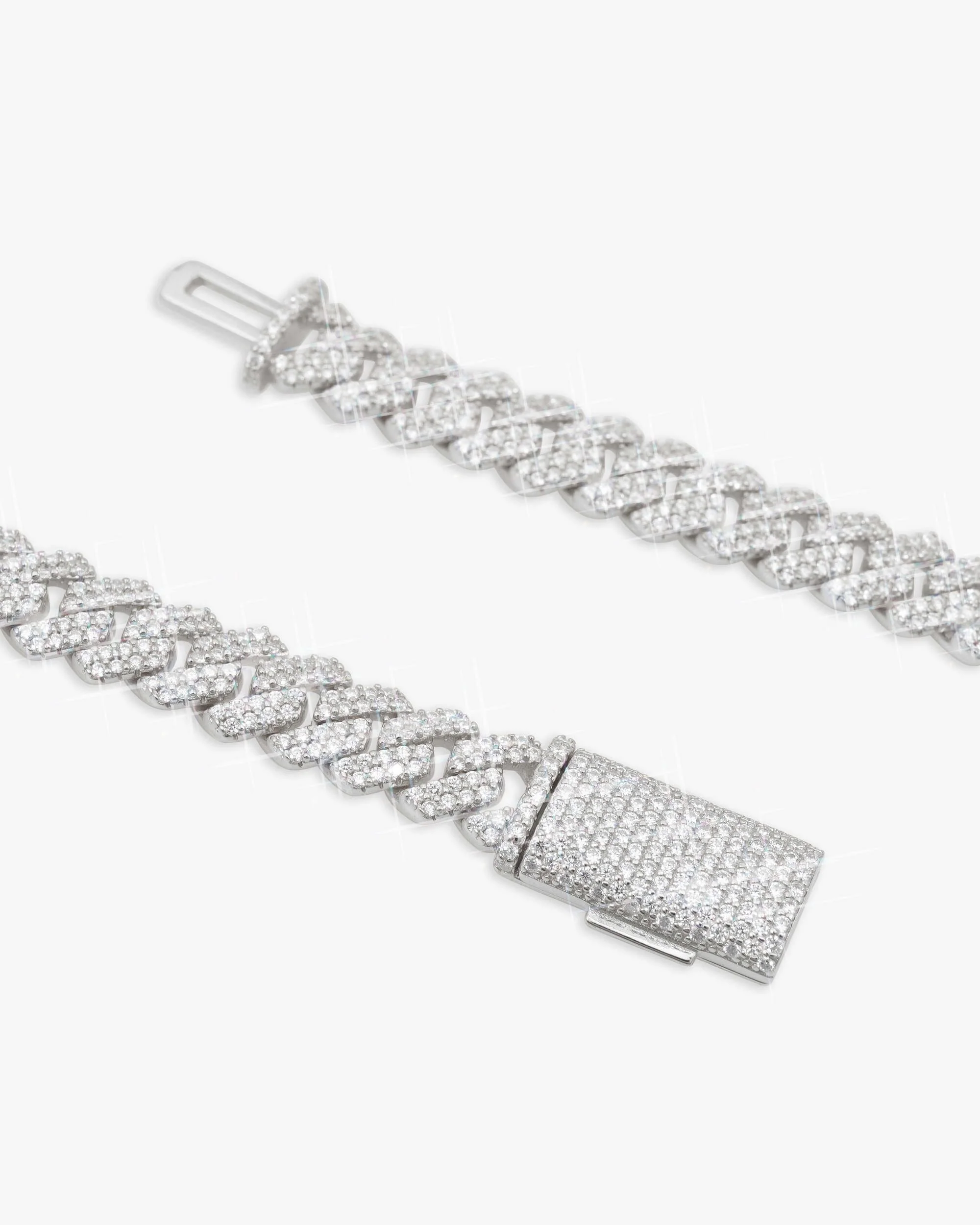 8MM Moissanite Prong Cuban Link Chain 14K Gold - Image 4