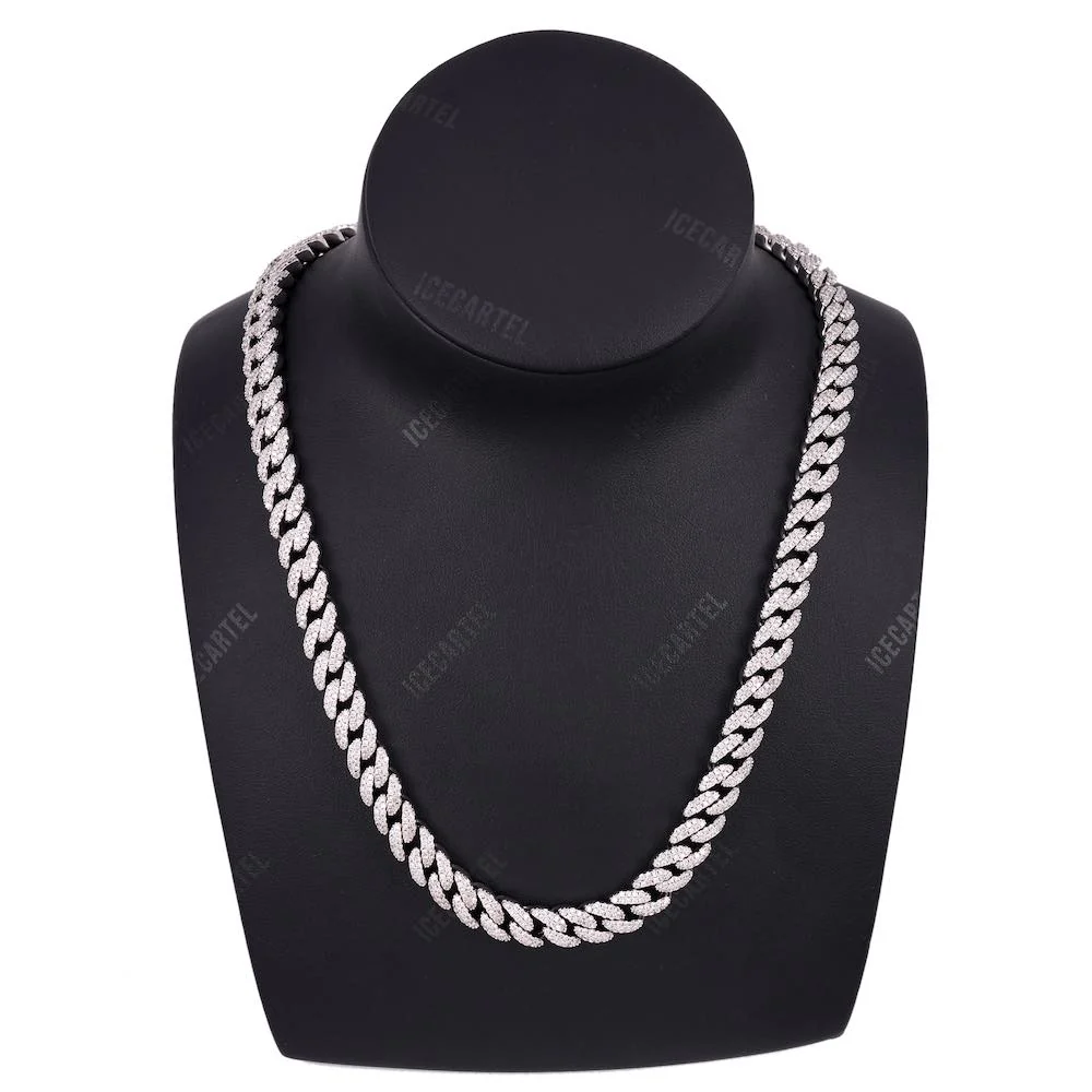 9MM Diamond Cuban Link Chain 14K Solid Gold - Image 2